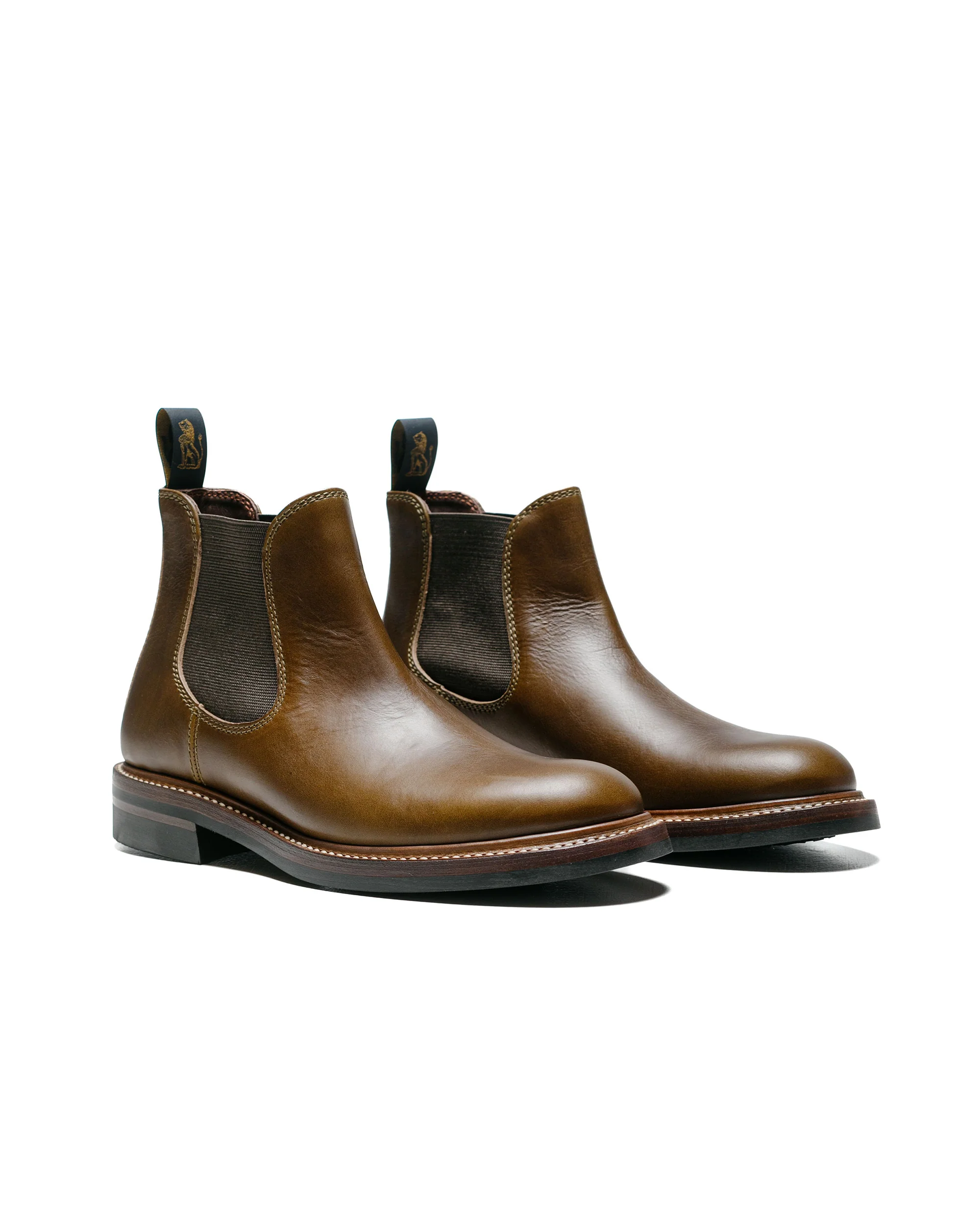 John Lofgren Bootmaker Chelsea Boots Horween CXL Dark Olive - Image 2