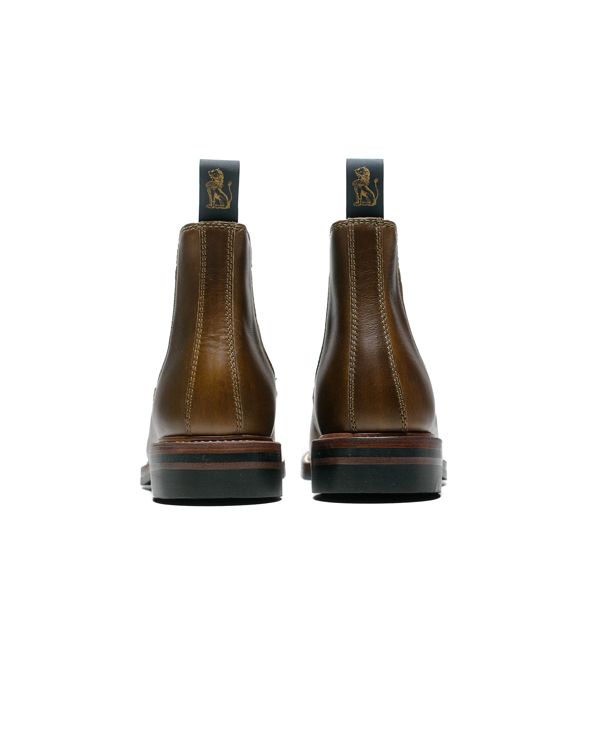 John Lofgren Bootmaker Chelsea Boots Horween CXL Dark Olive - Image 3