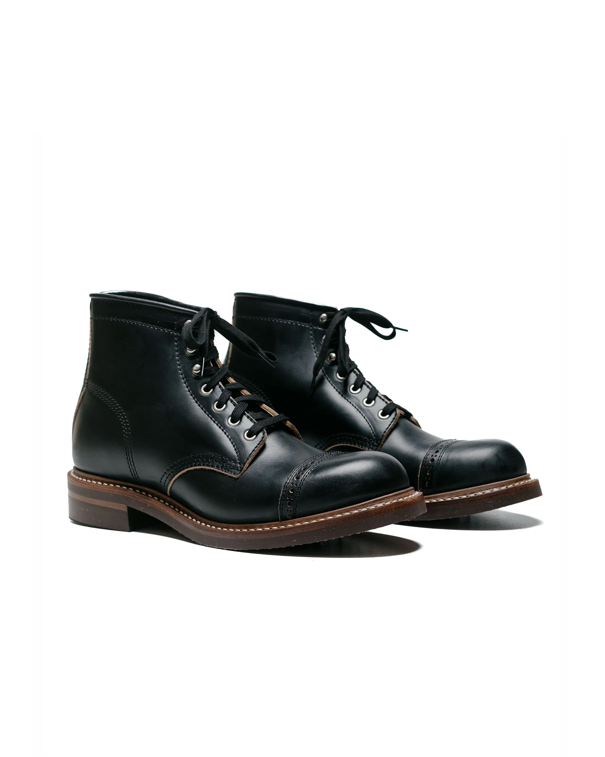 John Lofgren Bootmaker Combat Boots Horween Leather CXL Black - Image 2