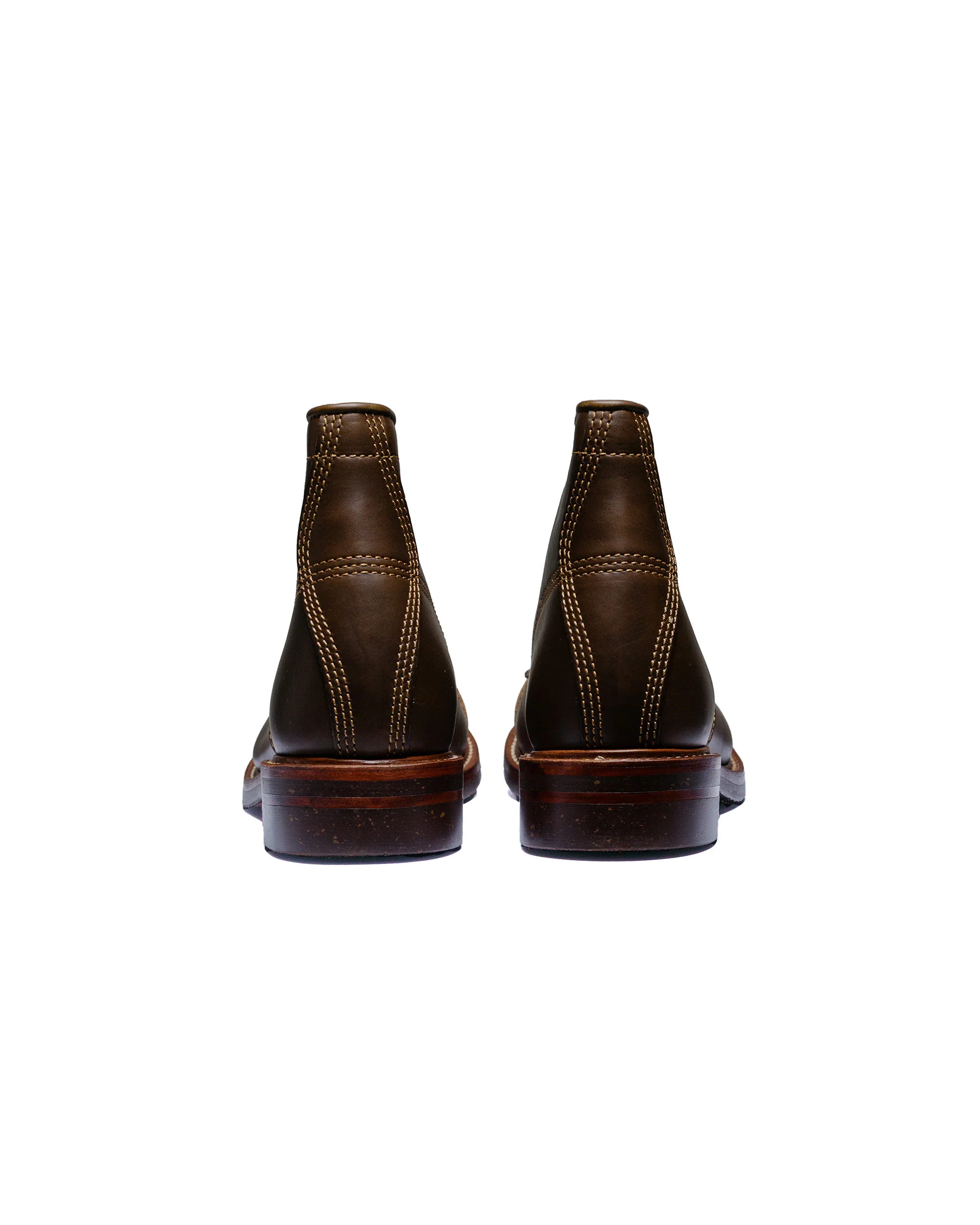 John Lofgren Bootmaker Combat Boots Horween Leather CXL Dark Olive - Image 4