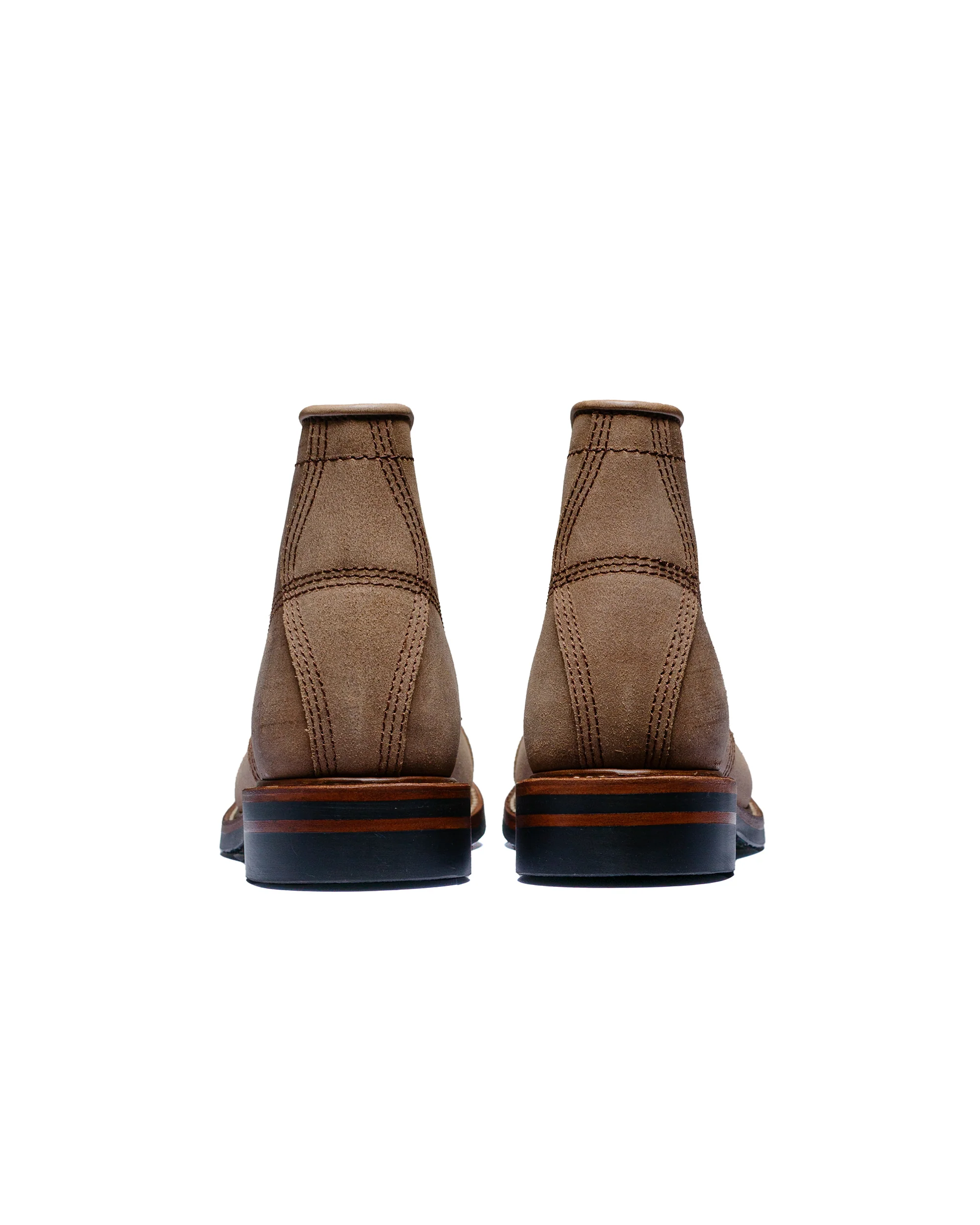 John Lofgren Bootmaker Combat Boots Horween Leather CXL Natural Roughout - Image 4
