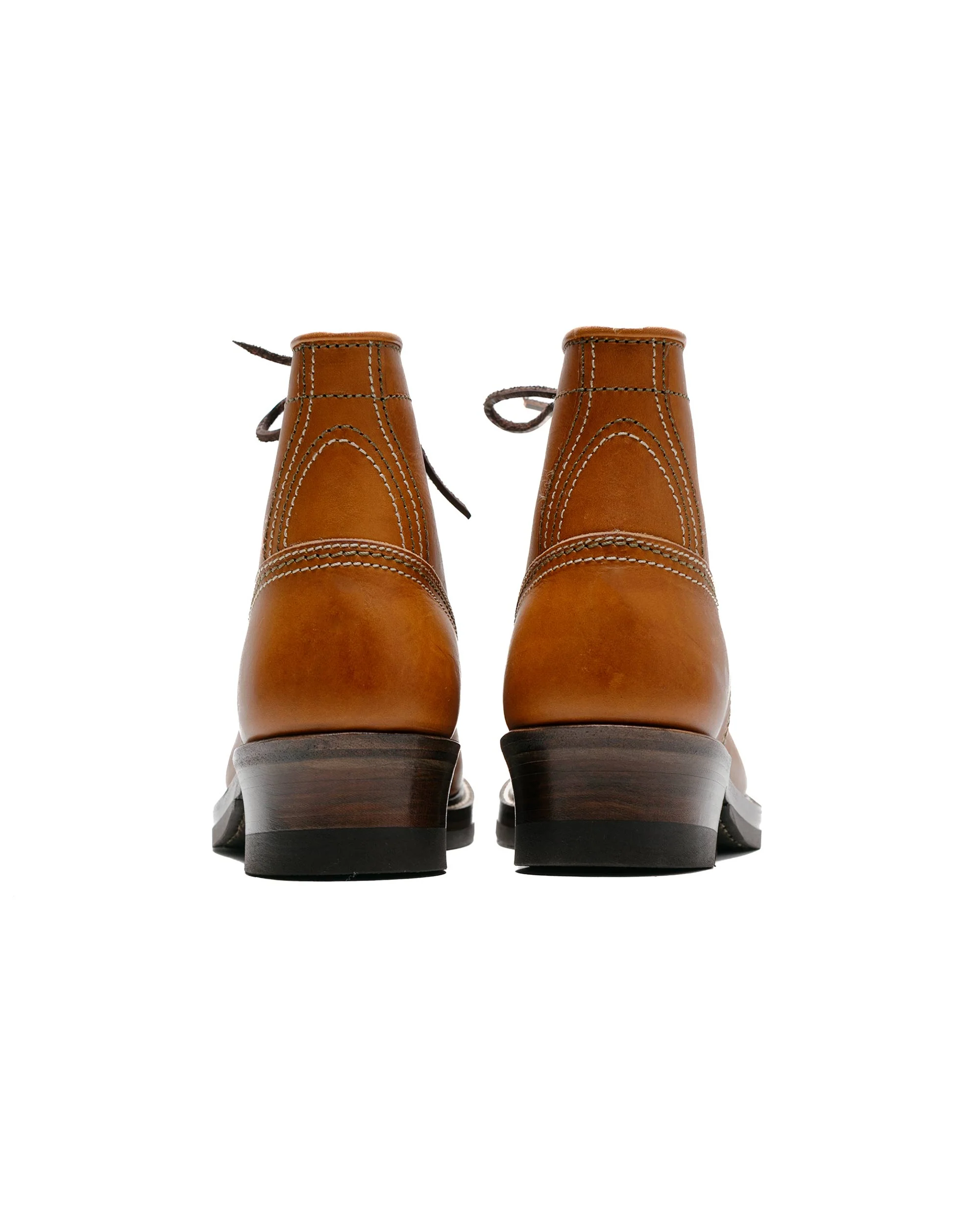 John Lofgren Bootmaker Donkey Puncher Boots Badalassi Carlo Leather Cognac - Image 5