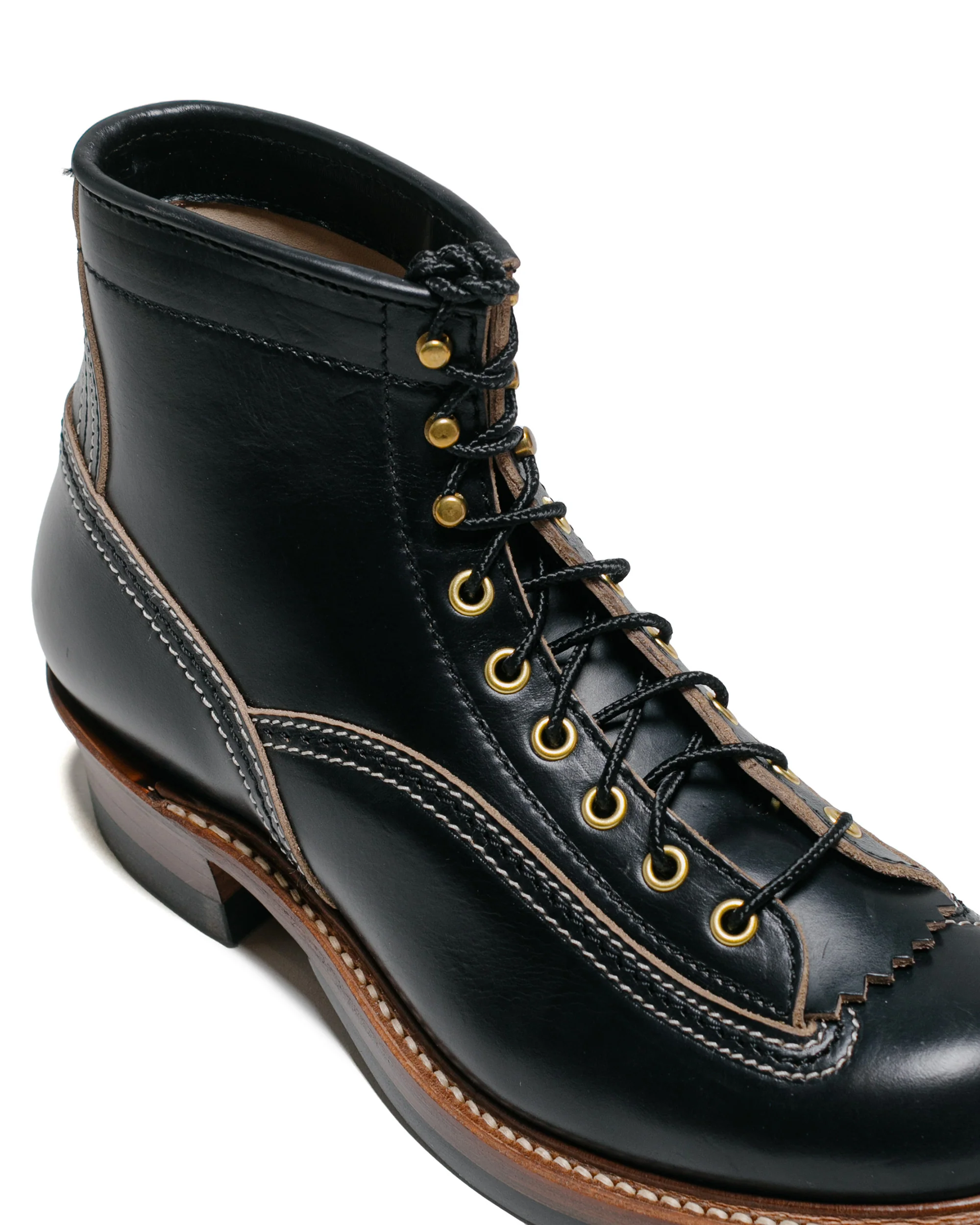 John Lofgren Bootmaker Donkey Puncher Boots Horween Leather CXL Black - Image 3