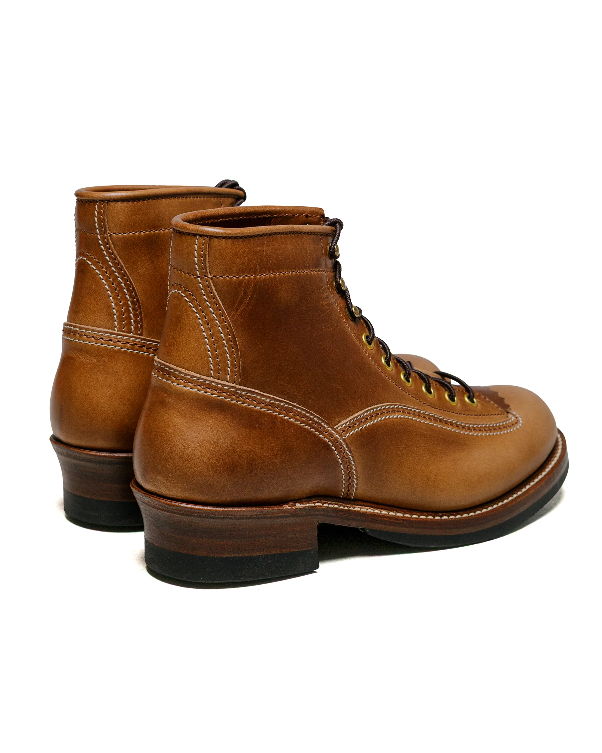 John Lofgren Bootmaker Donkey Puncher Boots Horween Leather CXL Natural - Image 3