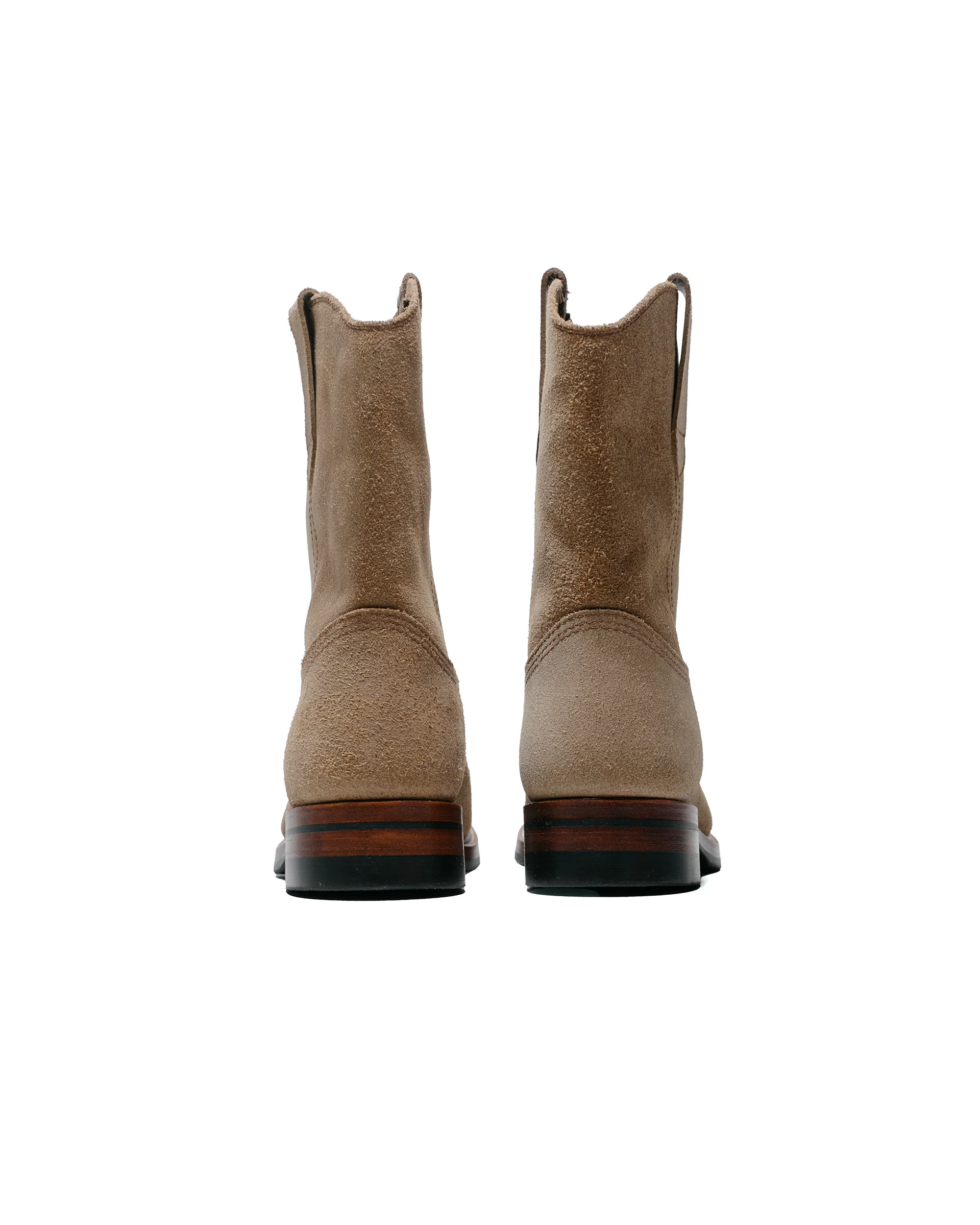 John Lofgren Bootmaker Duke Roper Boots Horween Leather CXL Natural Roughout - Image 3