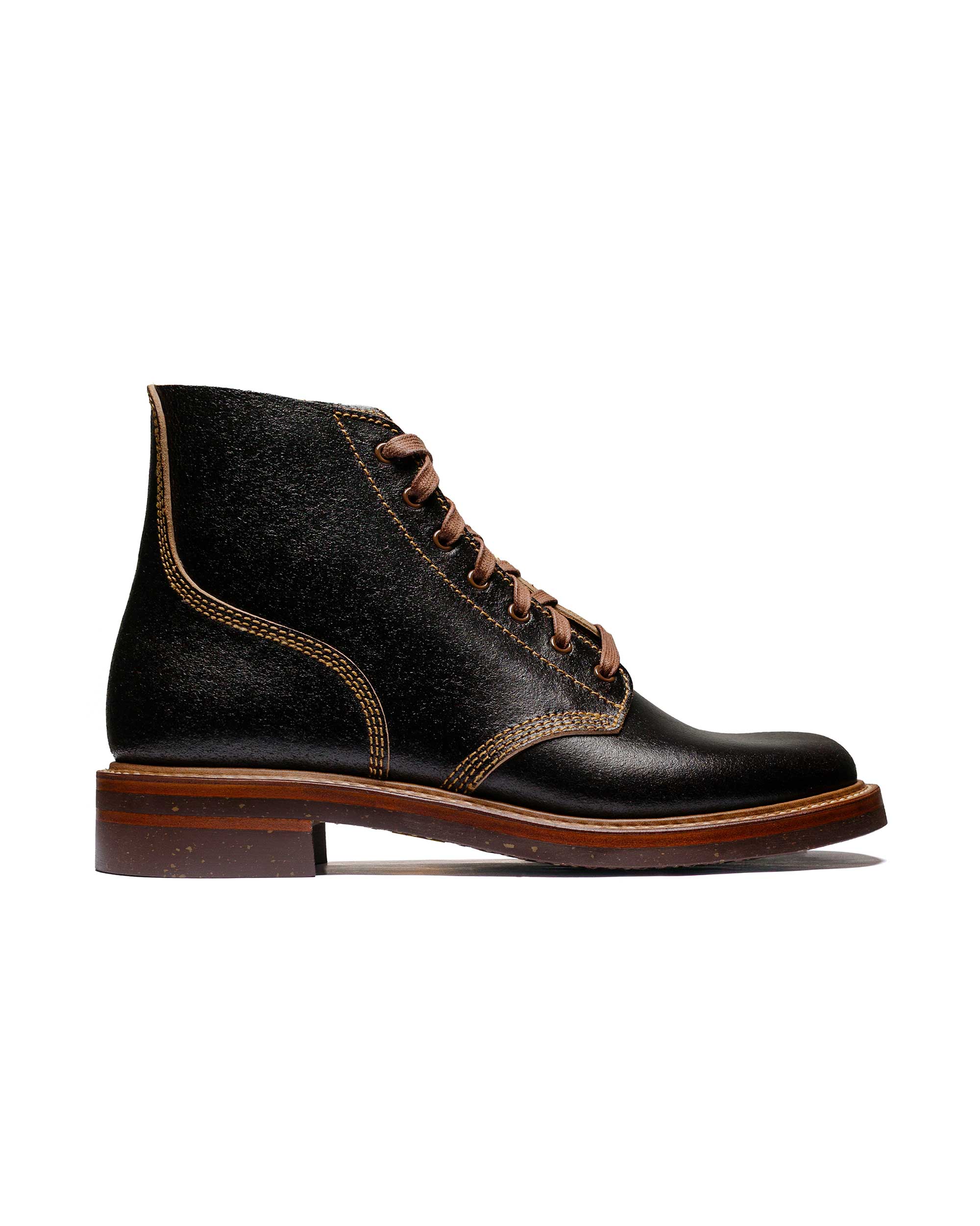 John Lofgren Bootmaker M-43 Service Shoes Horween Waxed Flesh Dark Brown