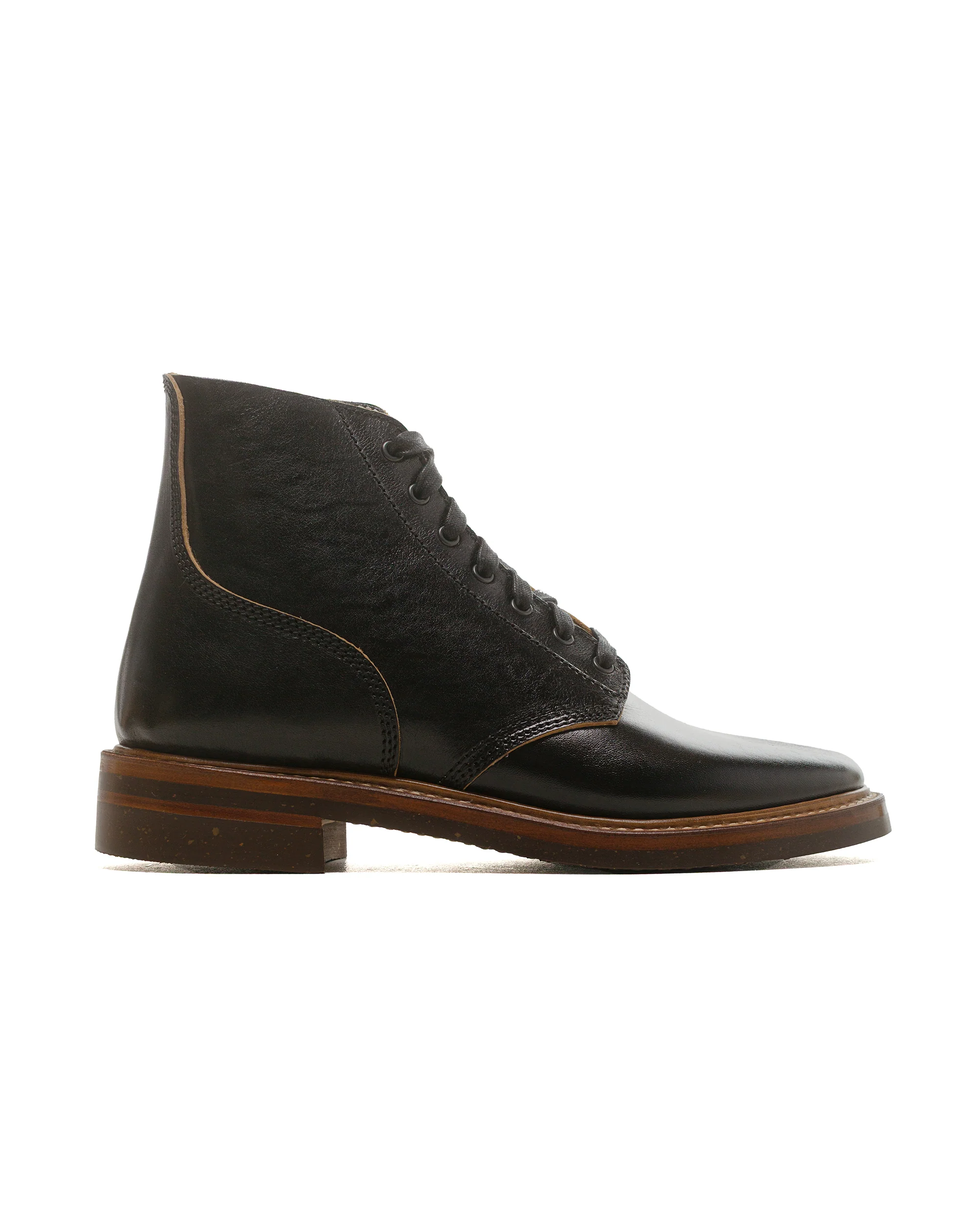 John Lofgren Bootmaker M-43 Service Shoes Shinki Hikaku Black/Tea-Core Horsebutt