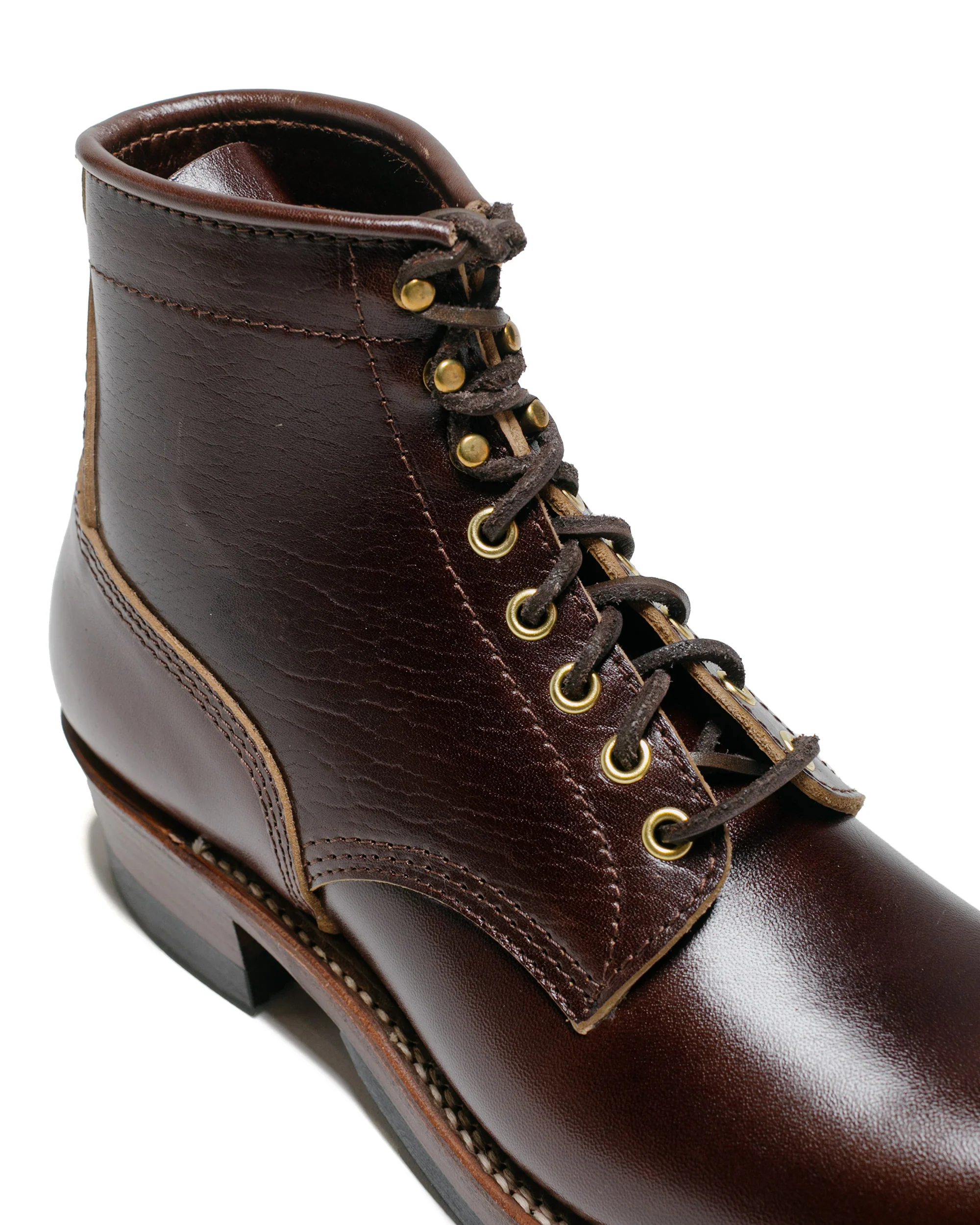 John Lofgren Bootmaker Steel Gang Boots Shinki Hikaku Horsebutt Dark Brown - Image 3