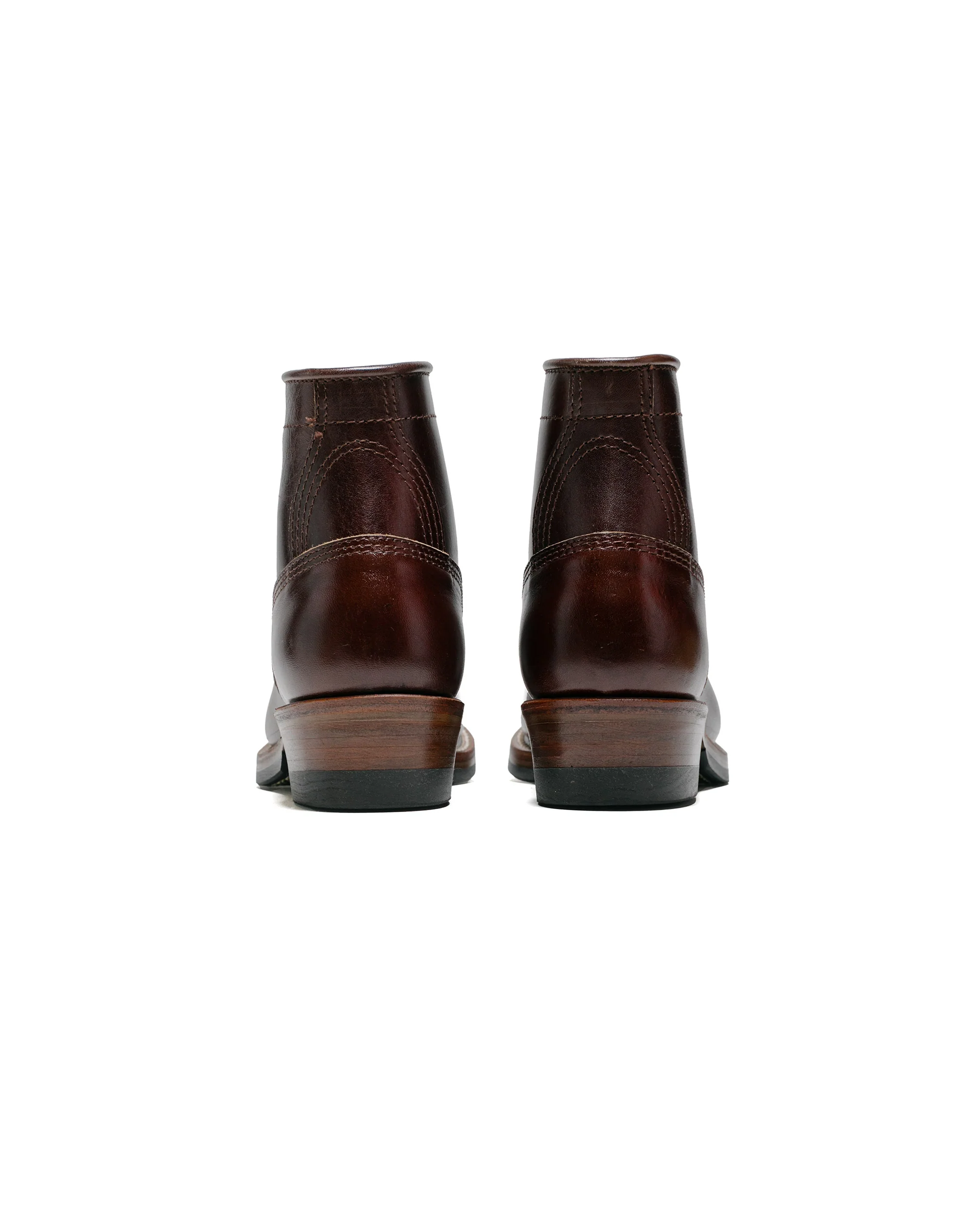 John Lofgren Bootmaker Steel Gang Boots Shinki Hikaku Horsebutt Dark Brown - Image 4