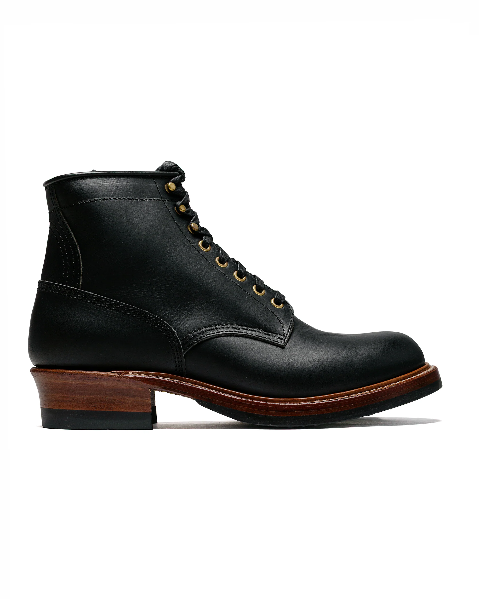 John Lofgren Bootmaker Steel Gang SW Boots Badalassi Carlo Vegetable Tanned Leather Black