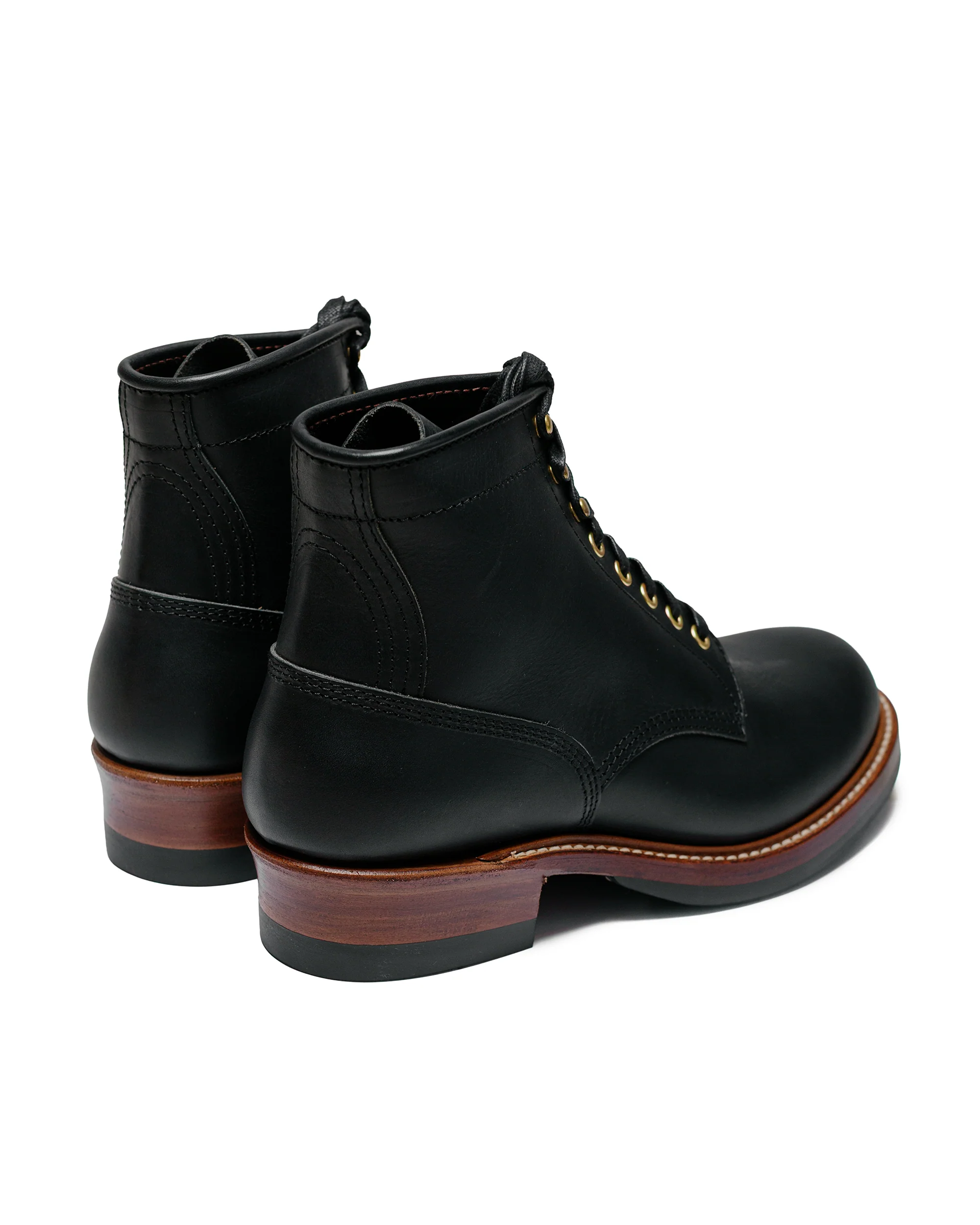 John Lofgren Bootmaker Steel Gang SW Boots Badalassi Carlo Vegetable Tanned Leather Black - Image 3
