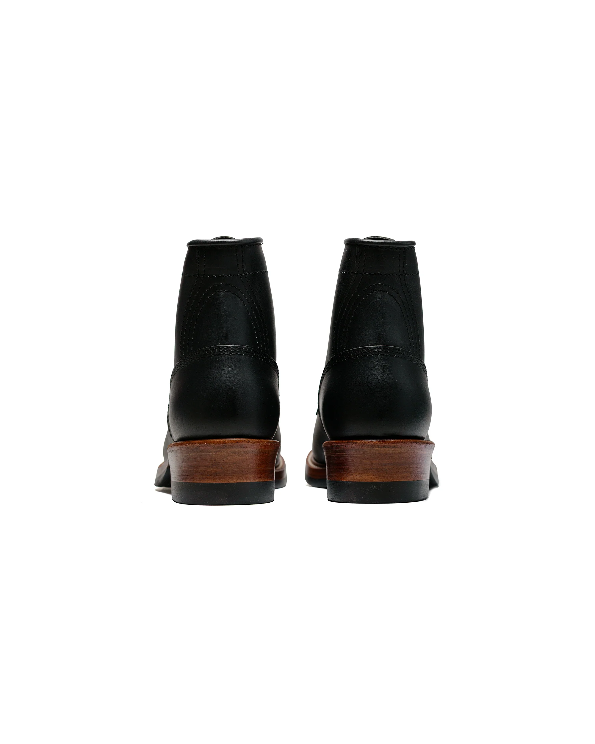 John Lofgren Bootmaker Steel Gang SW Boots Badalassi Carlo Vegetable Tanned Leather Black - Image 4