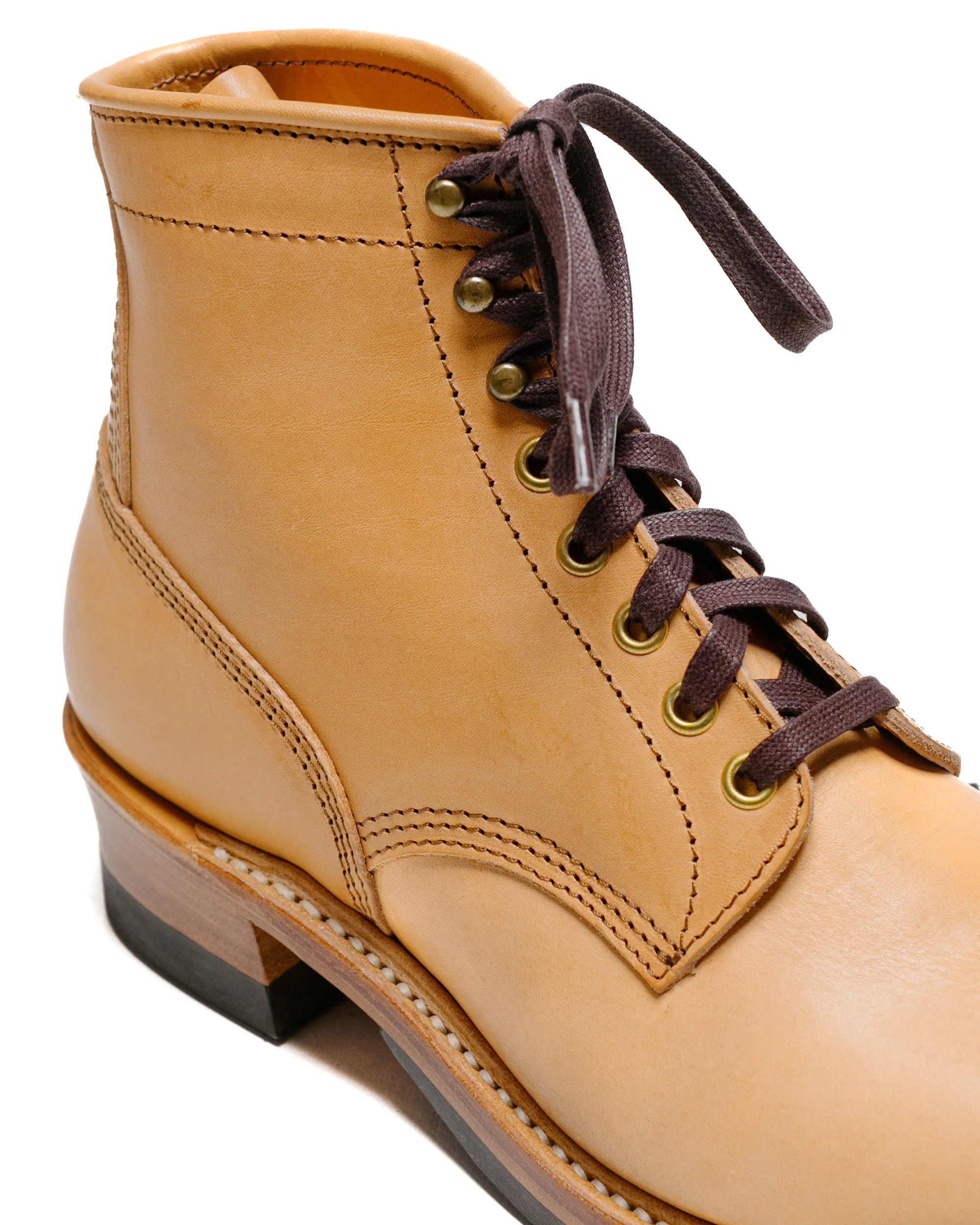 John Lofgren Bootmaker Steel Gang SW Boots Badalassi Carlo Vegetable Tanned Leather Bone - Image 3