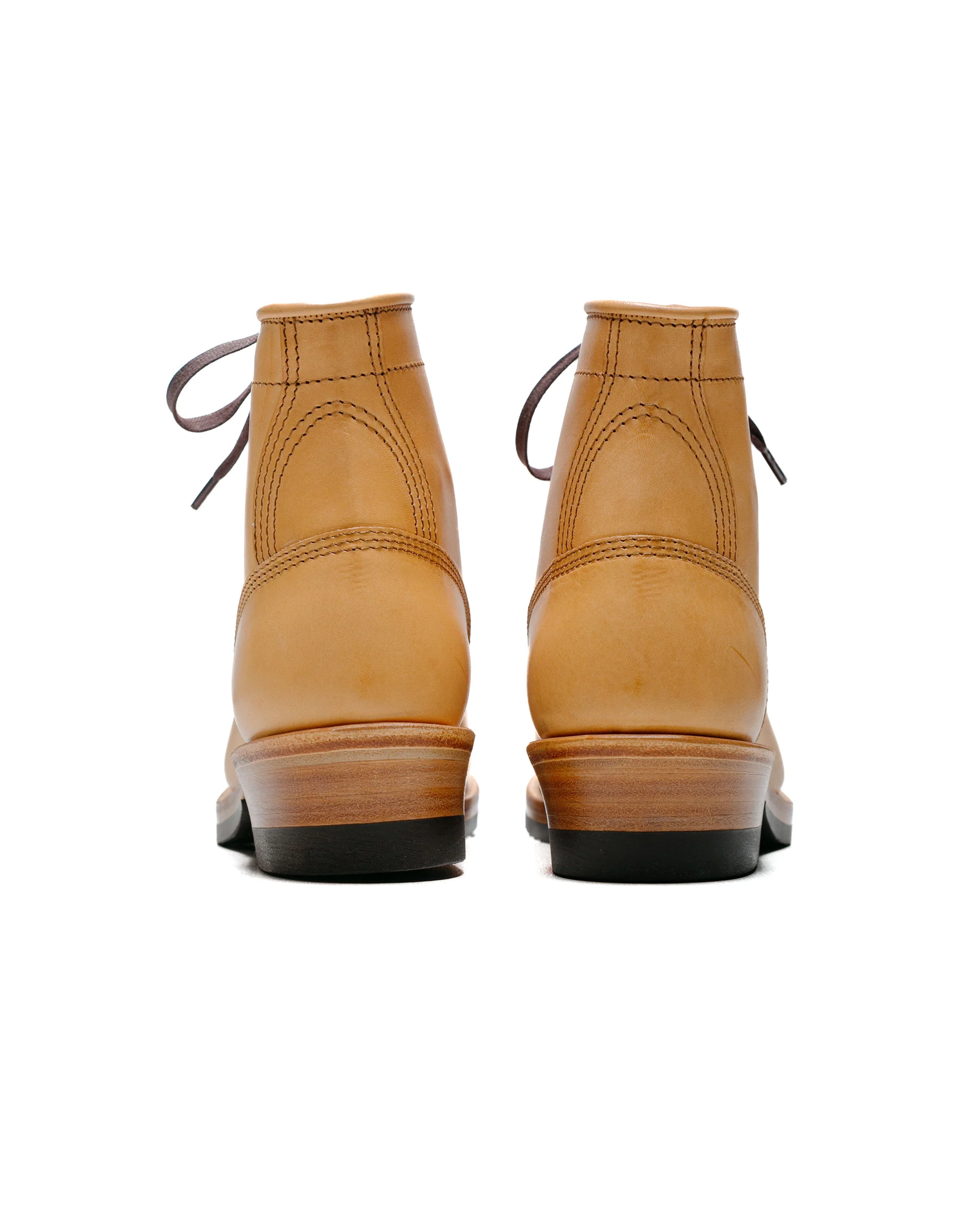 John Lofgren Bootmaker Steel Gang SW Boots Badalassi Carlo Vegetable Tanned Leather Bone - Image 4