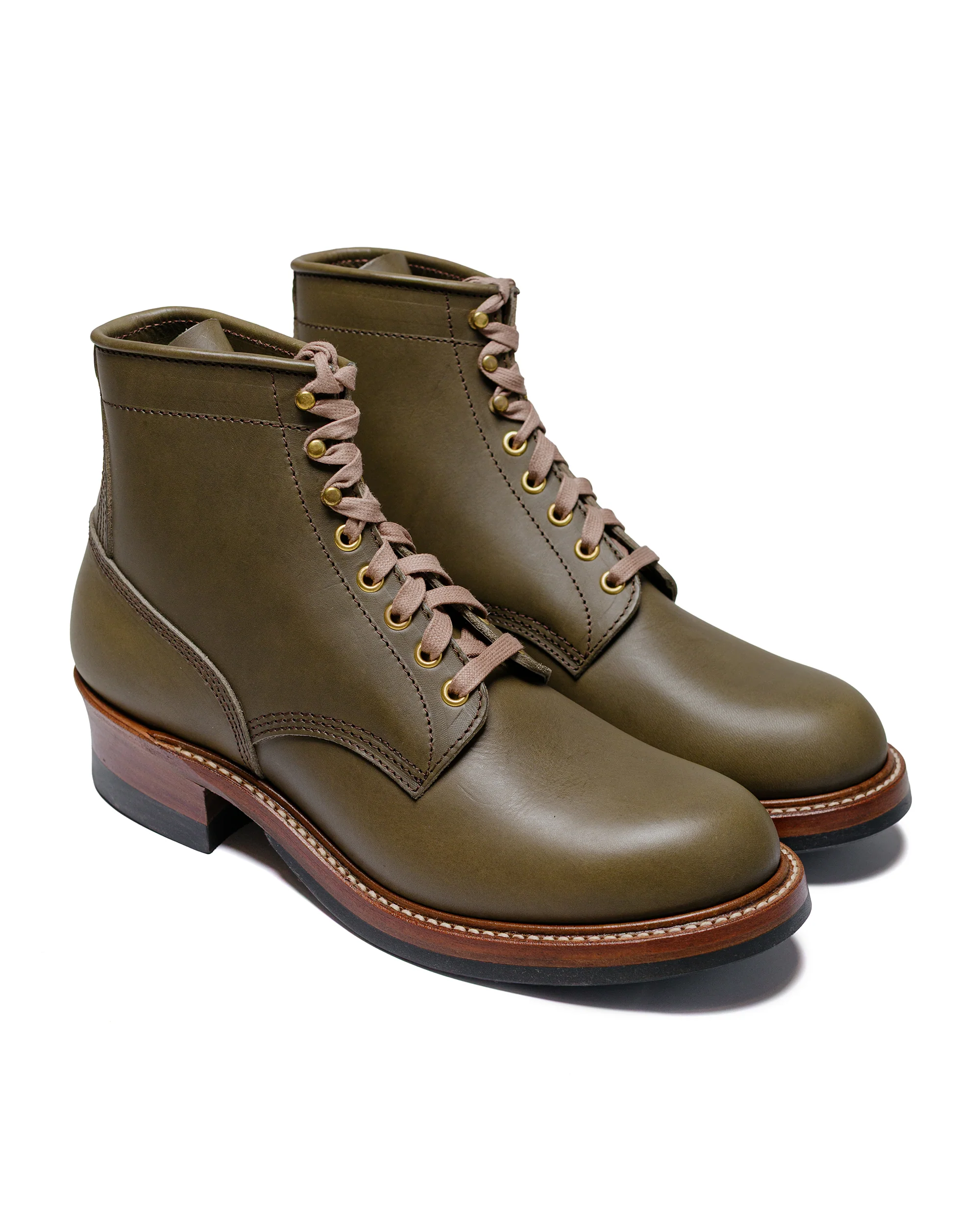 John Lofgren Bootmaker Steel Gang SW Boots Badalassi Carlo Vegetable Tanned Leather Grigio - Image 2