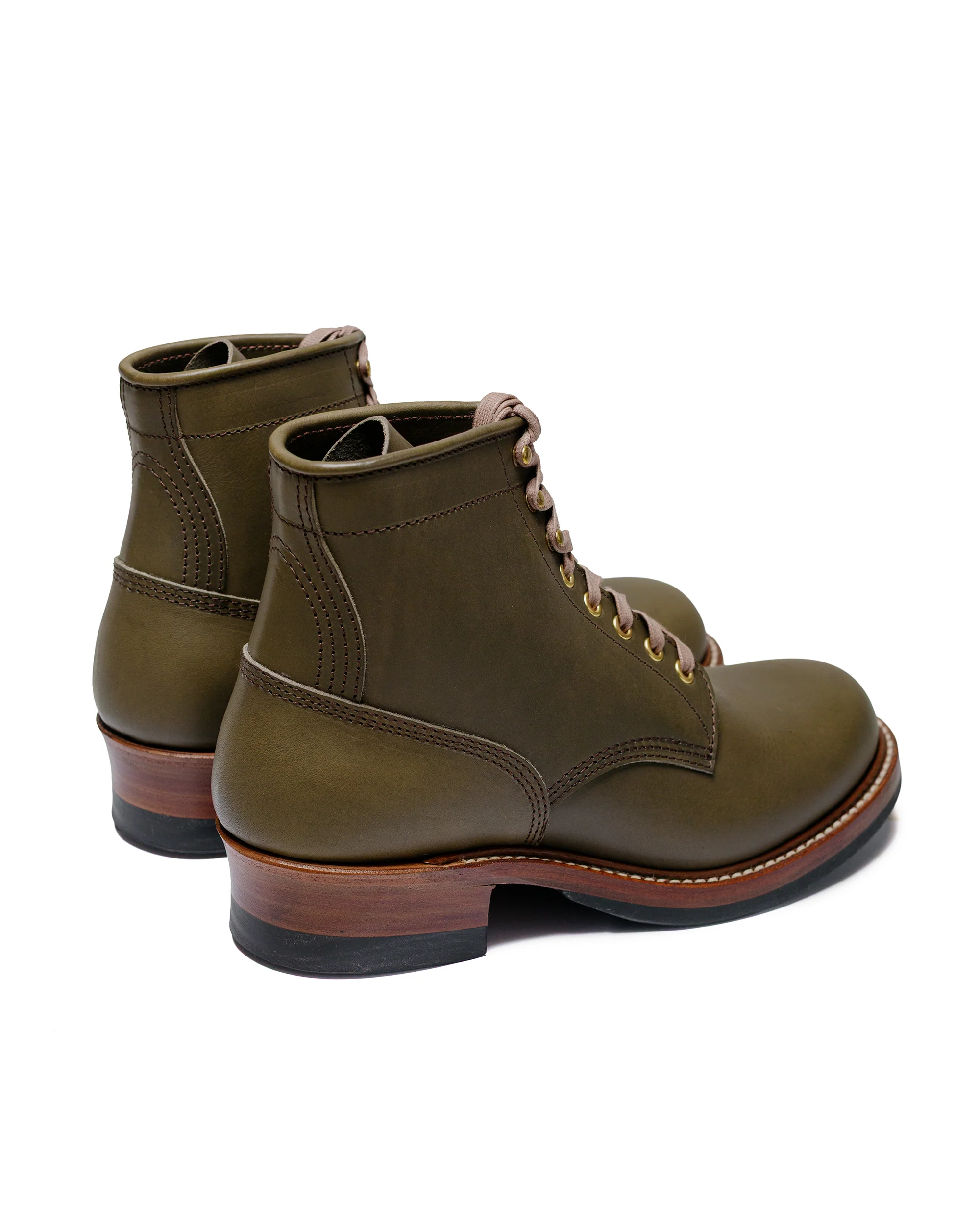 John Lofgren Bootmaker Steel Gang SW Boots Badalassi Carlo Vegetable Tanned Leather Grigio - Image 3