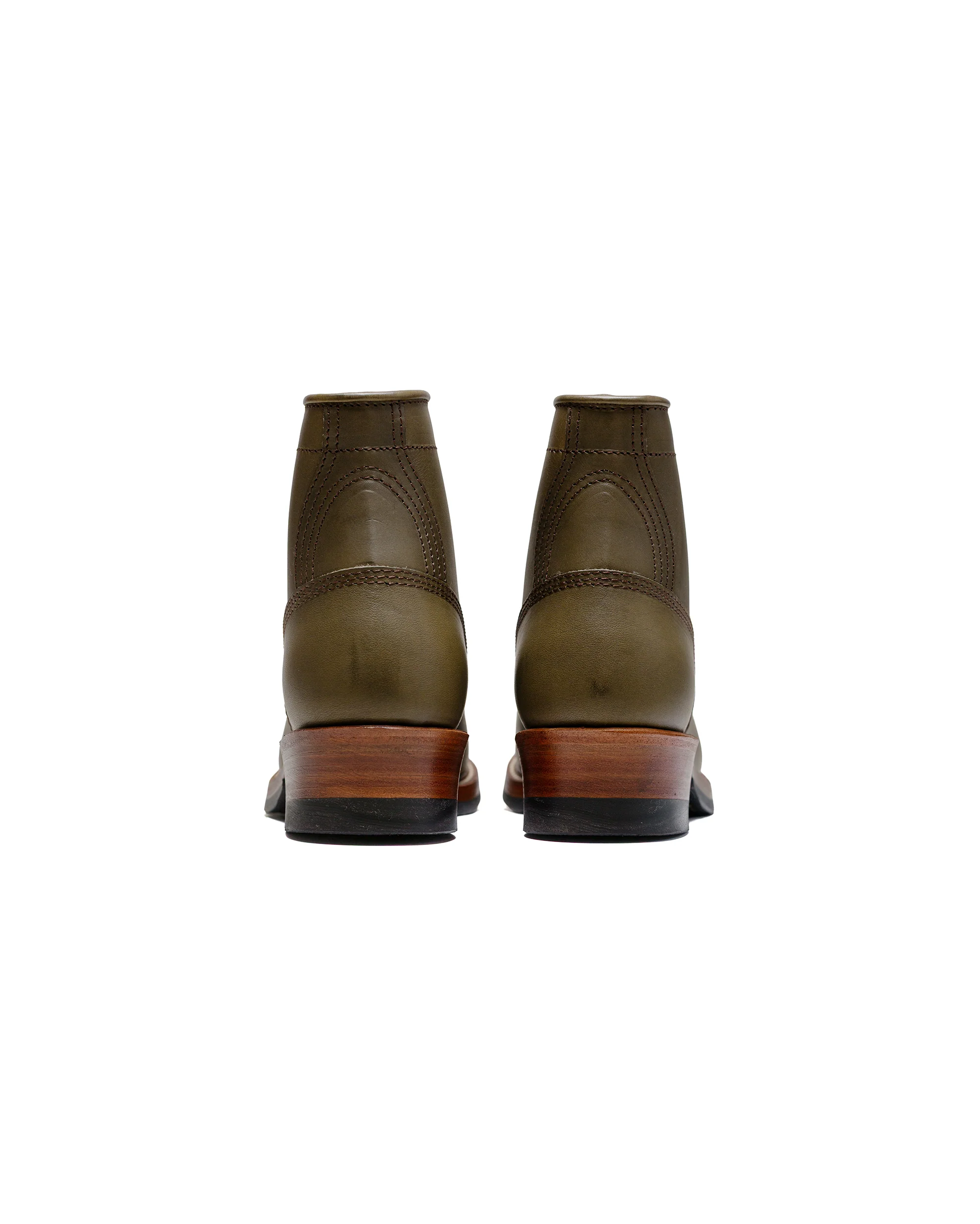 John Lofgren Bootmaker Steel Gang SW Boots Badalassi Carlo Vegetable Tanned Leather Grigio - Image 4
