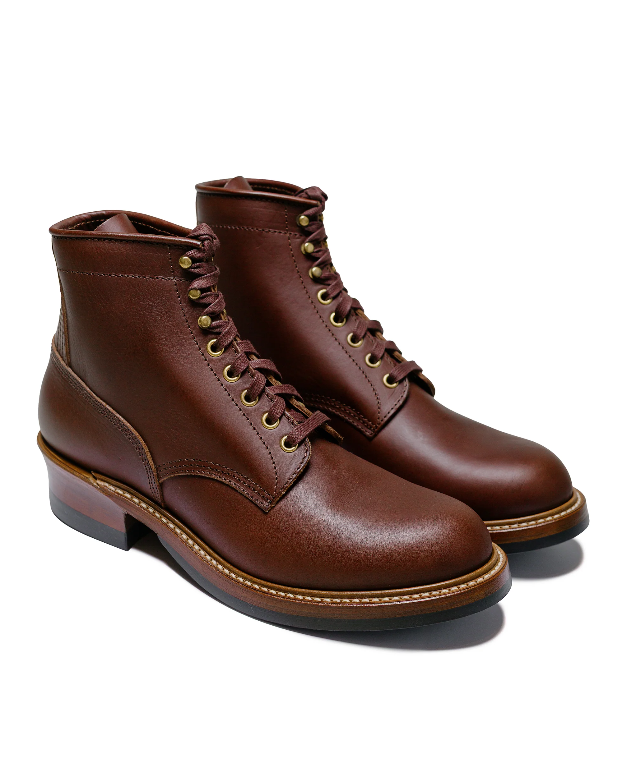 John Lofgren Bootmaker Steel Gang SW Boots Badalassi Carlo Vegetable Tanned Leather Tobacco - Image 2
