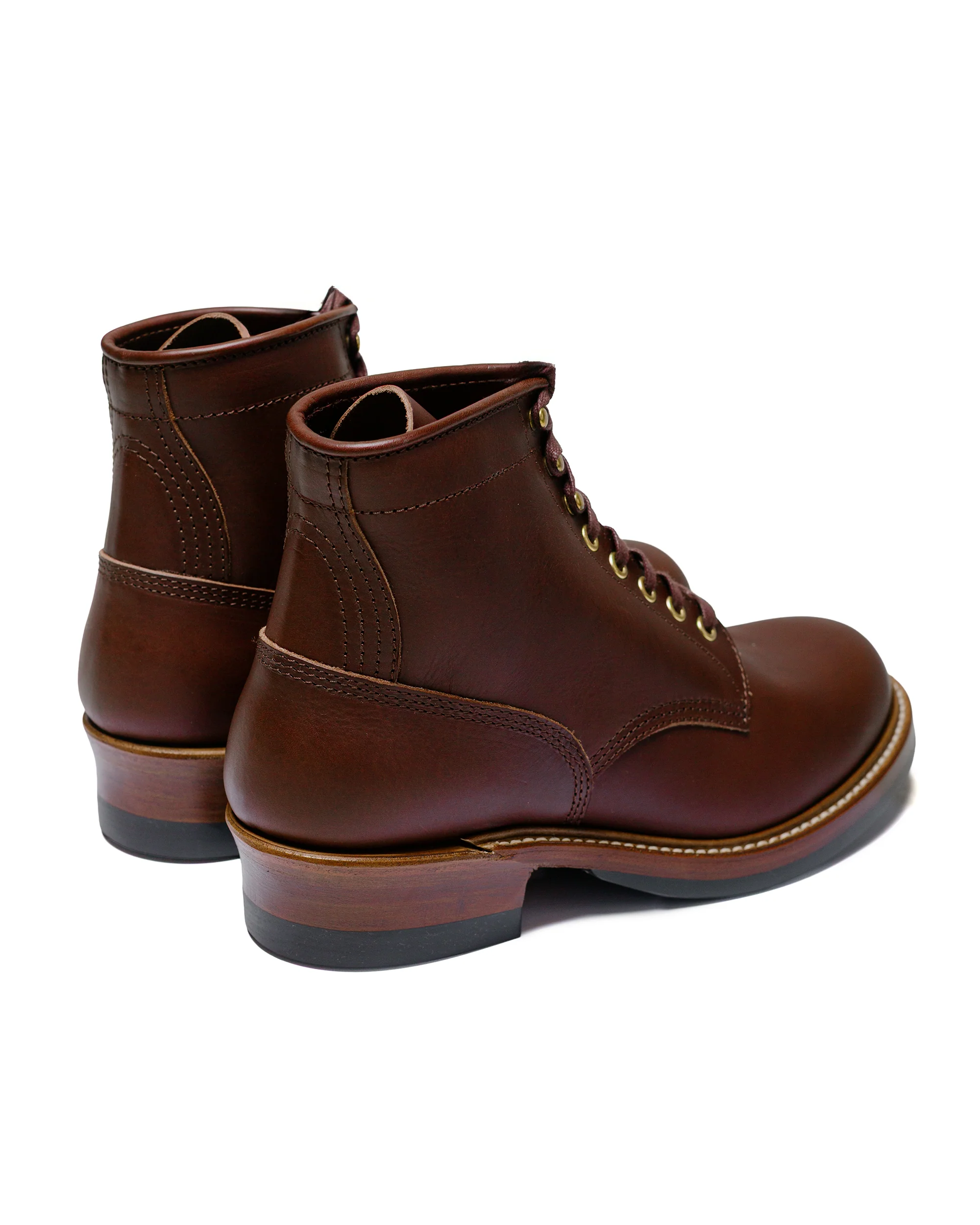 John Lofgren Bootmaker Steel Gang SW Boots Badalassi Carlo Vegetable Tanned Leather Tobacco - Image 3