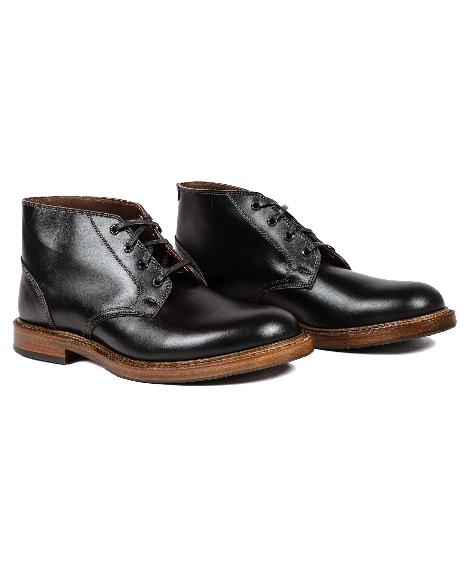 John Lofgren Bootmaker The Steadfast Chukka Boots French Calfskin Black - Image 2