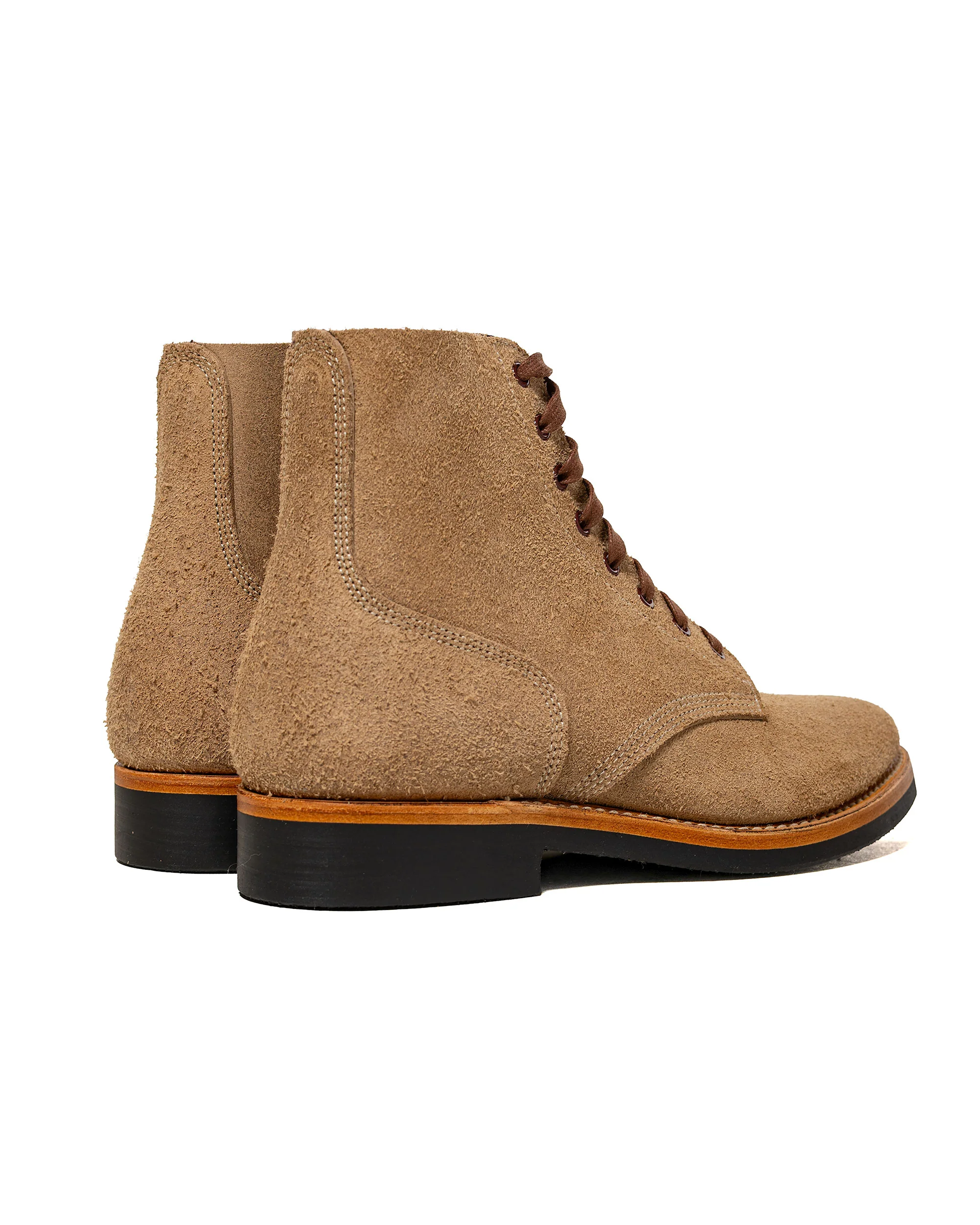 John Lofgren Bootmaker US Navy N-1 Field Shoes Boondockers CXL Natural Roughout - Image 3