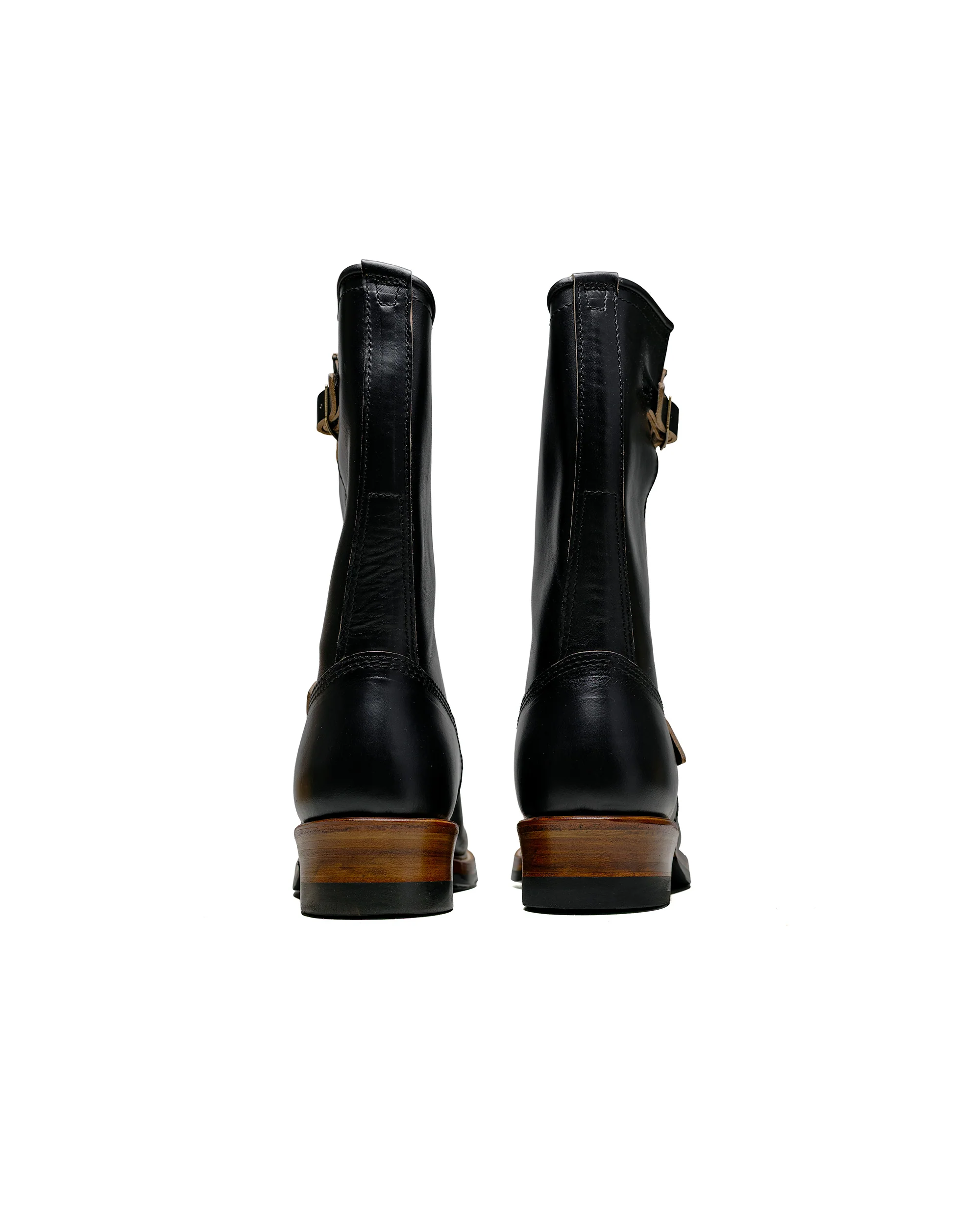 John Lofgren Bootmaker Wabash Engineer Boots Horween CXL Black - Image 4