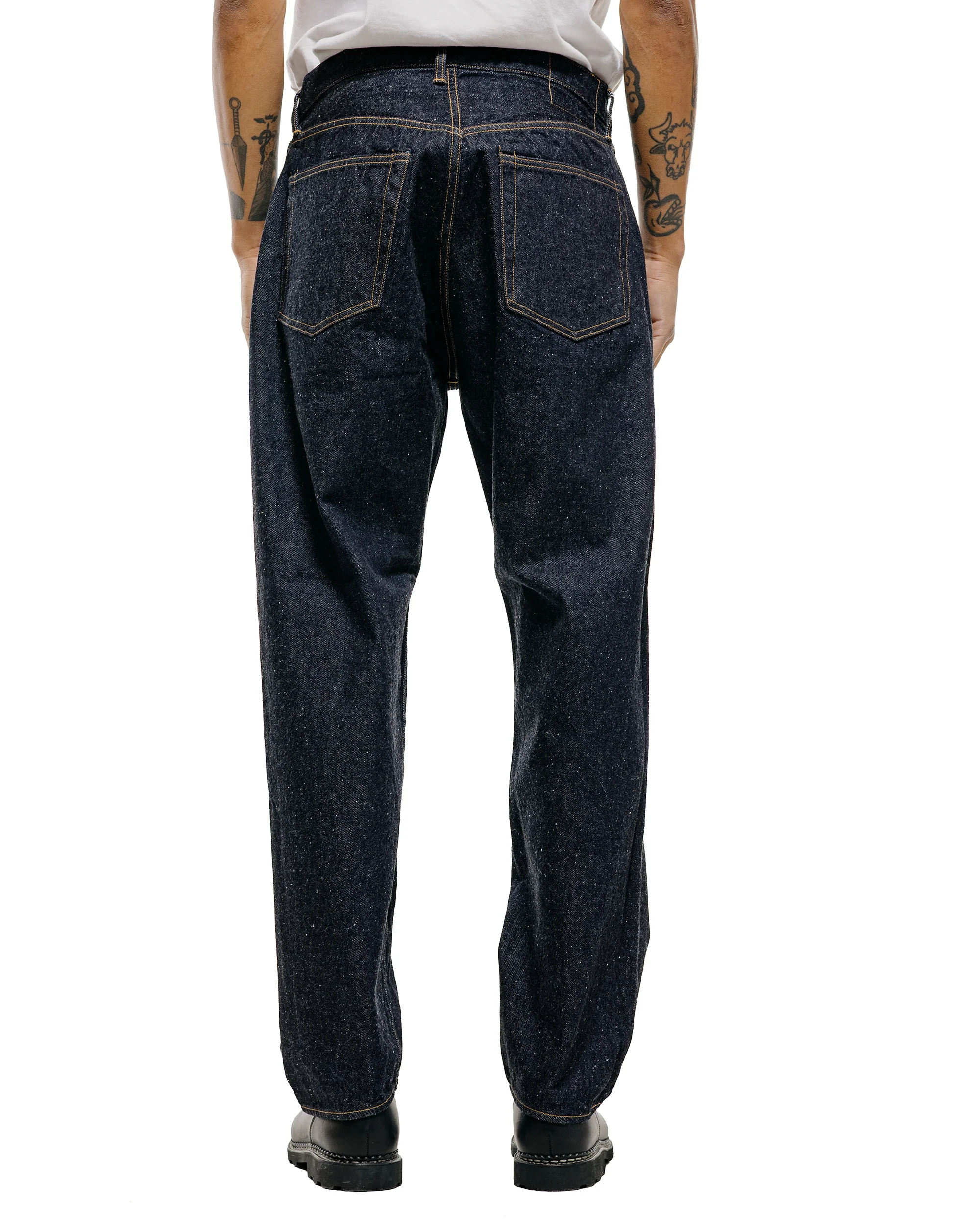 KAPTAIN SUNSHINE 5P Zipper Front Denim Pants Indigo One Wash - Image 3