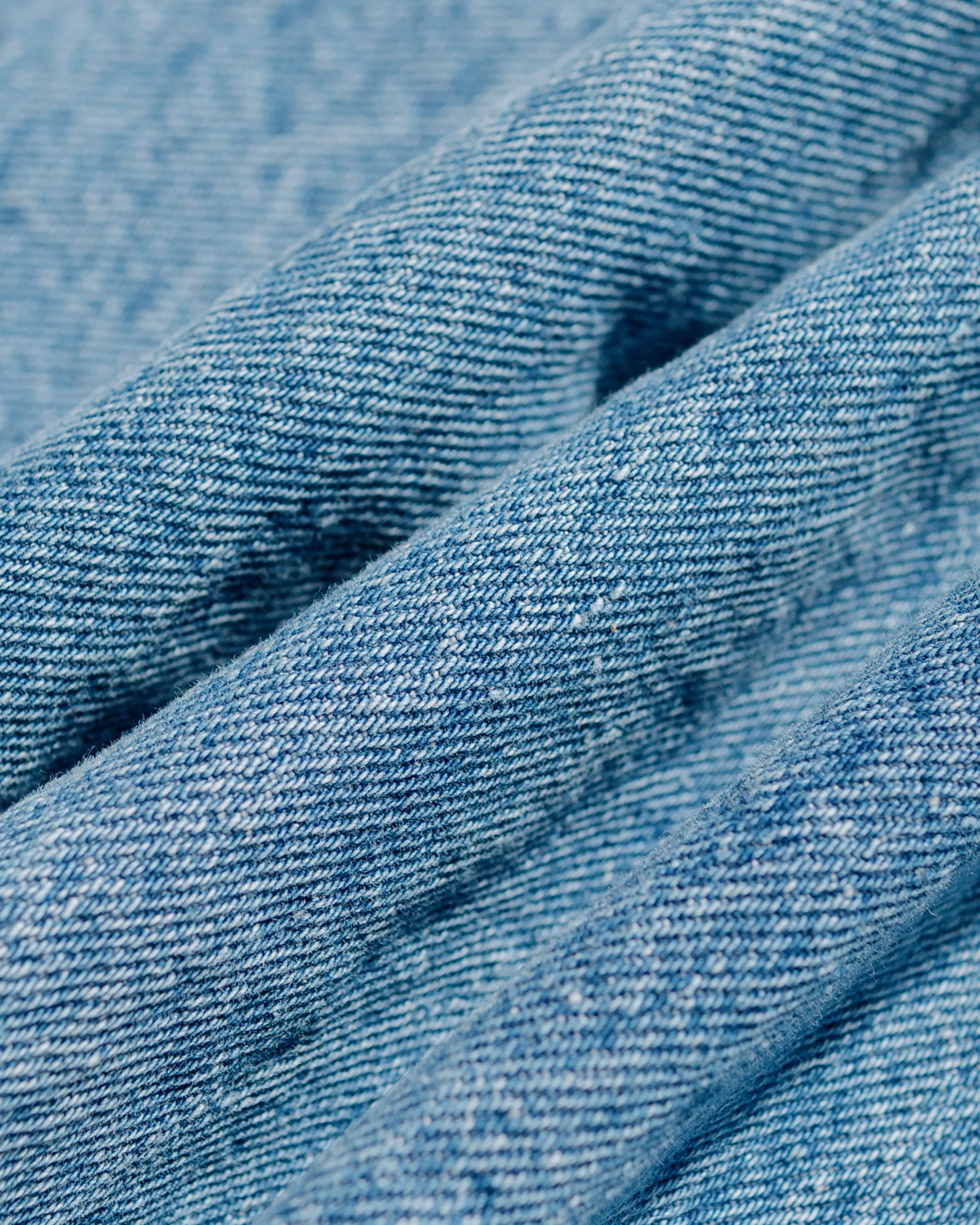KAPTAIN SUNSHINE 5P Zipper Front Denim Pants Indigo Vintage Wash - Image 6