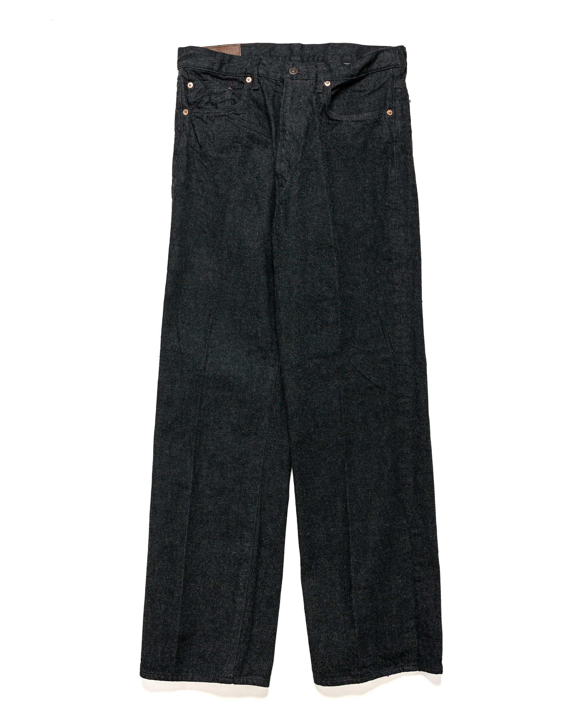 KAPTAIN SUNSHINE Skate Shoecut Denim Pants Black One Wash