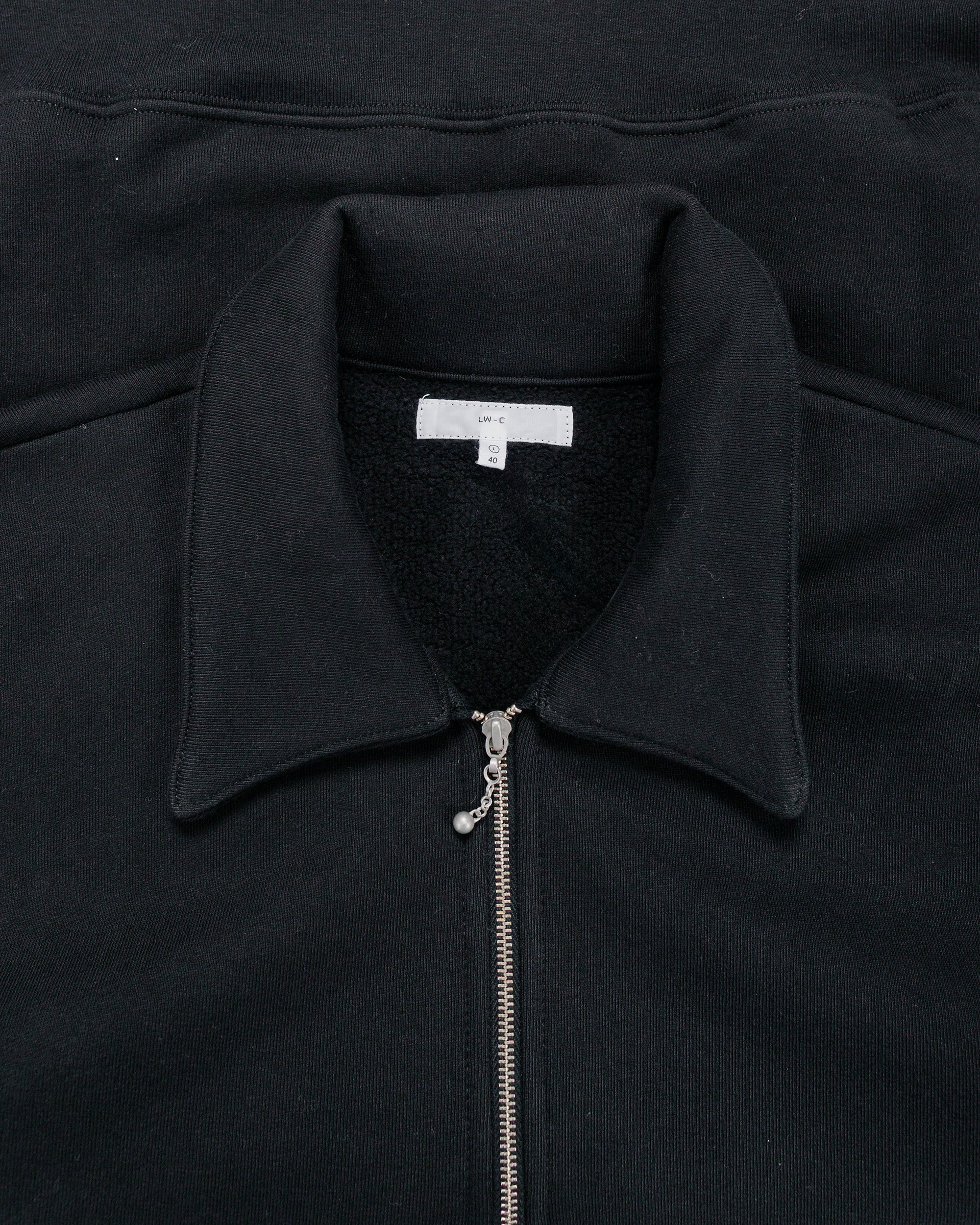 Lady White Co. Cotton Quarter Zip Sweatshirt Black - Image 5