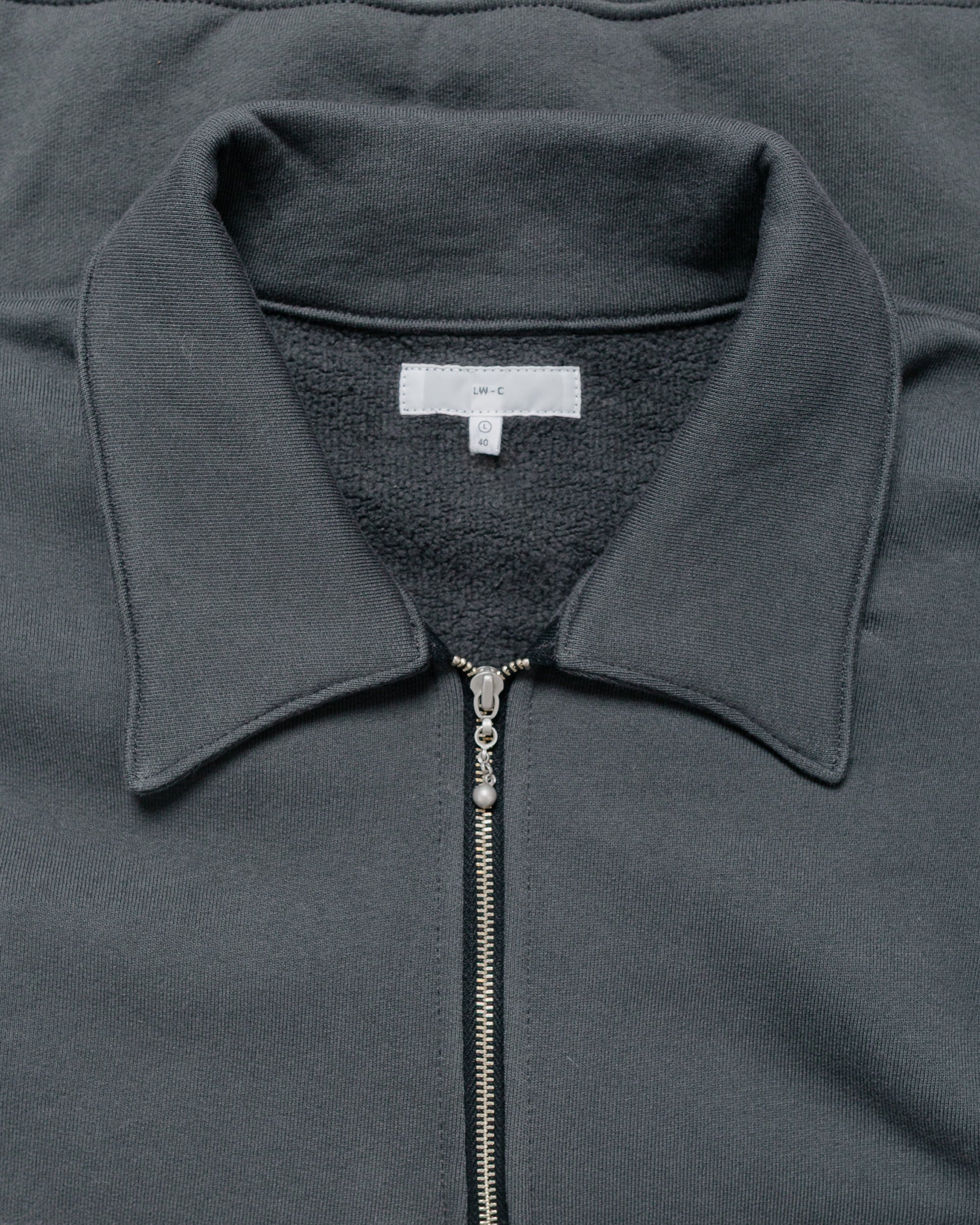 Lady White Co. Cotton Quarter Zip Sweatshirt Faded Black - Image 5