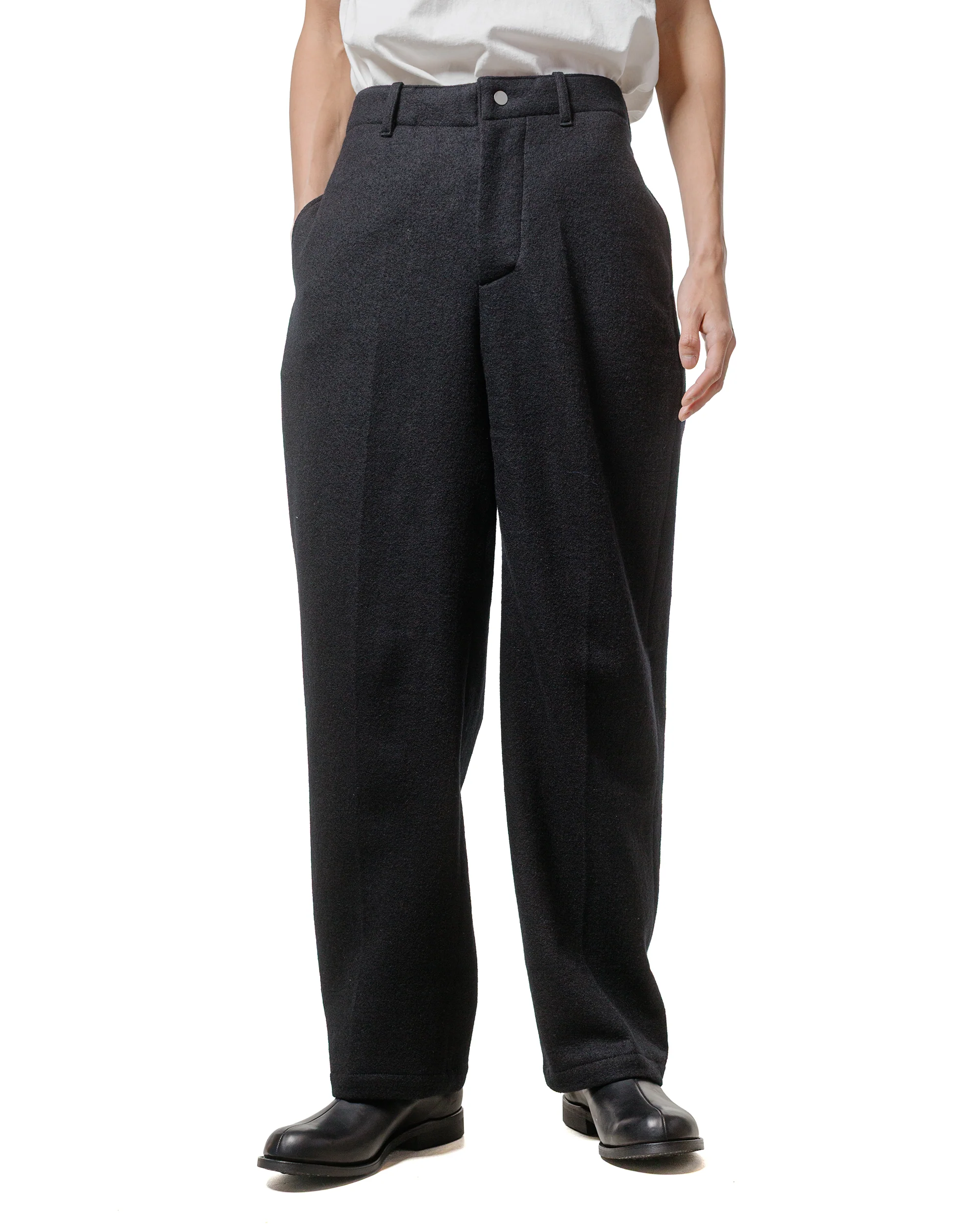 Lady White Co. Crater Wool Trouser Black - Image 2