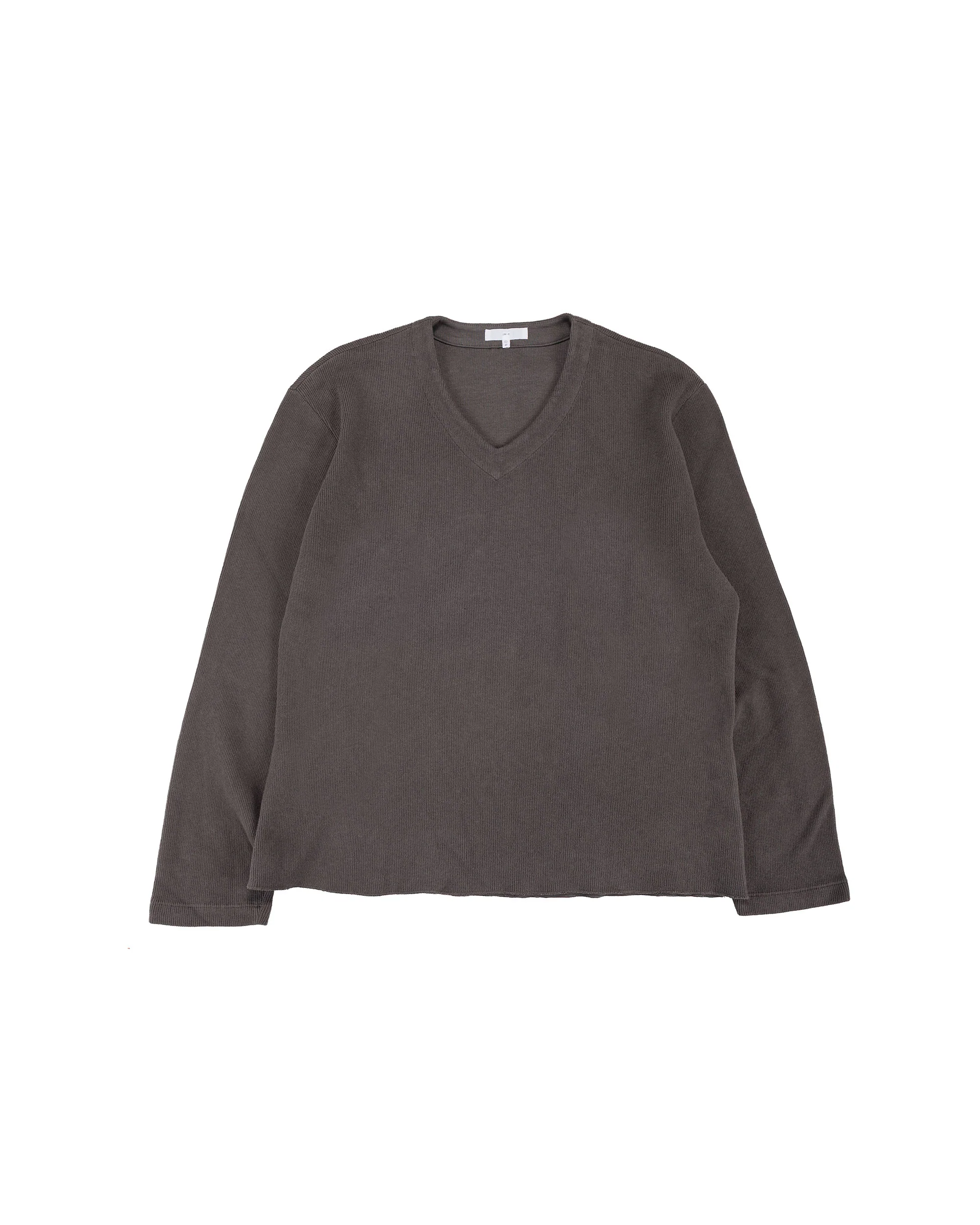 Lady White Co. Cropped V-Neck Sweater Pewter