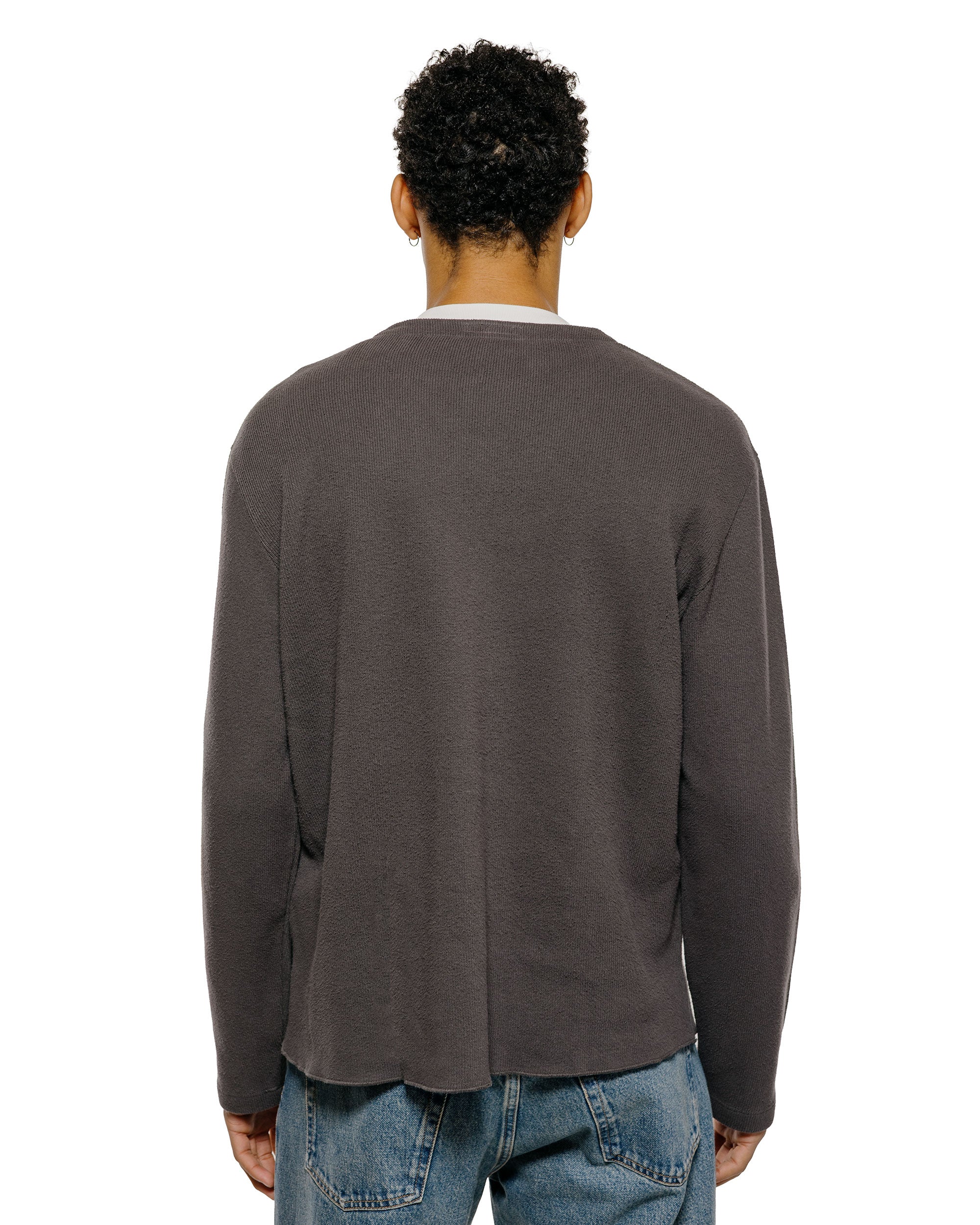 Lady White Co. Cropped V-Neck Sweater Pewter - Image 3