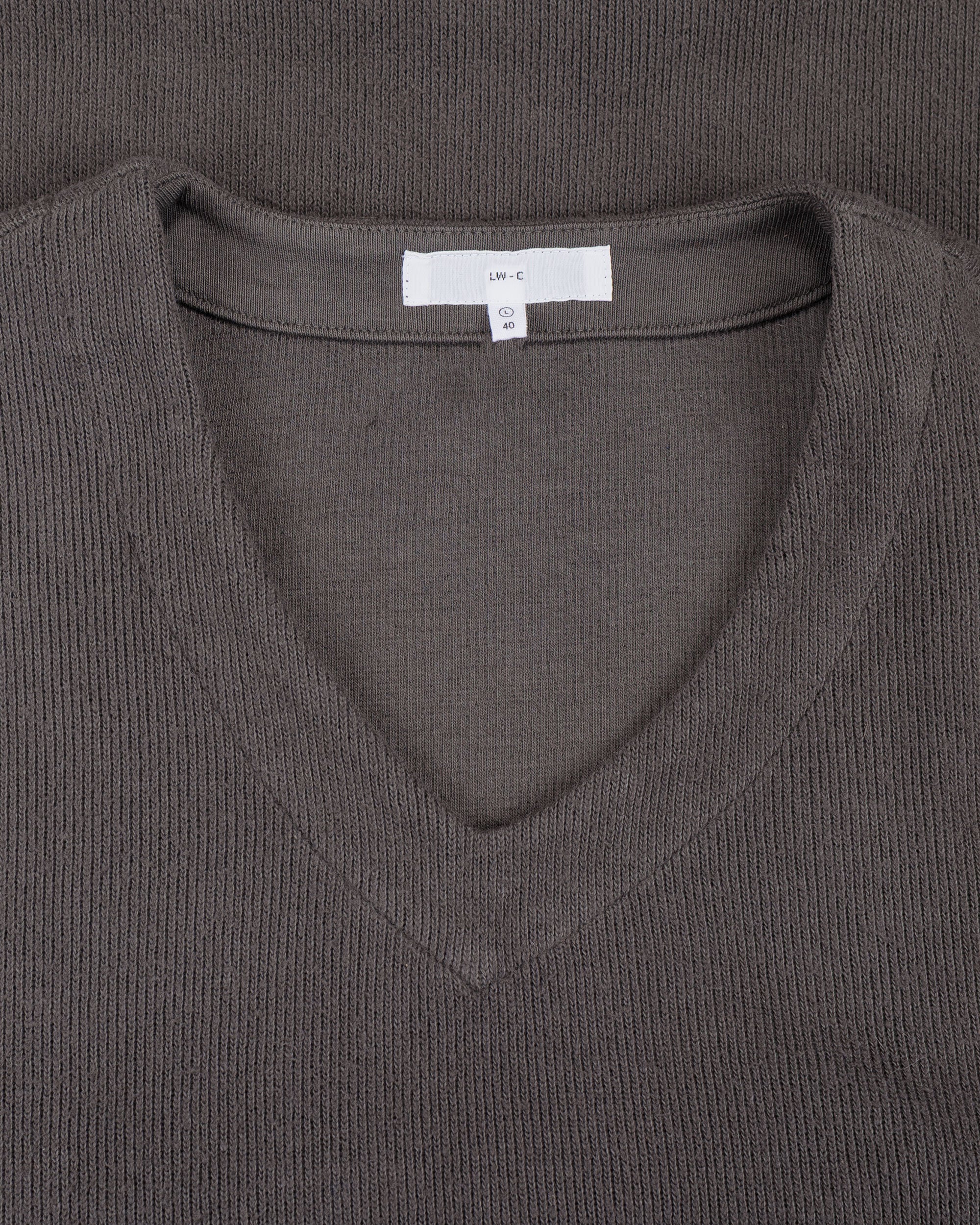 Lady White Co. Cropped V-Neck Sweater Pewter - Image 4