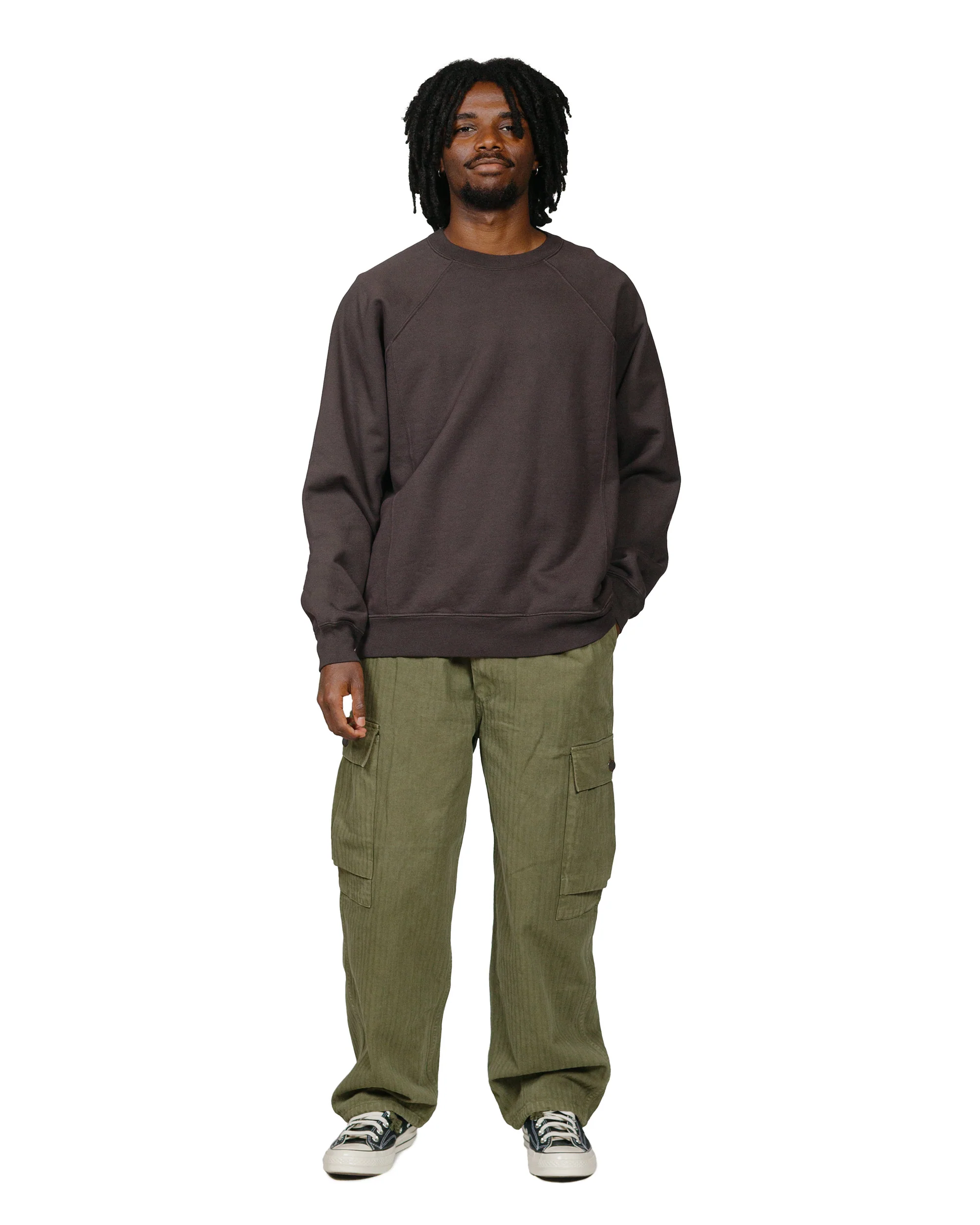Lady White Co. Heavy Gusset Crewneck Tire Black - Image 4