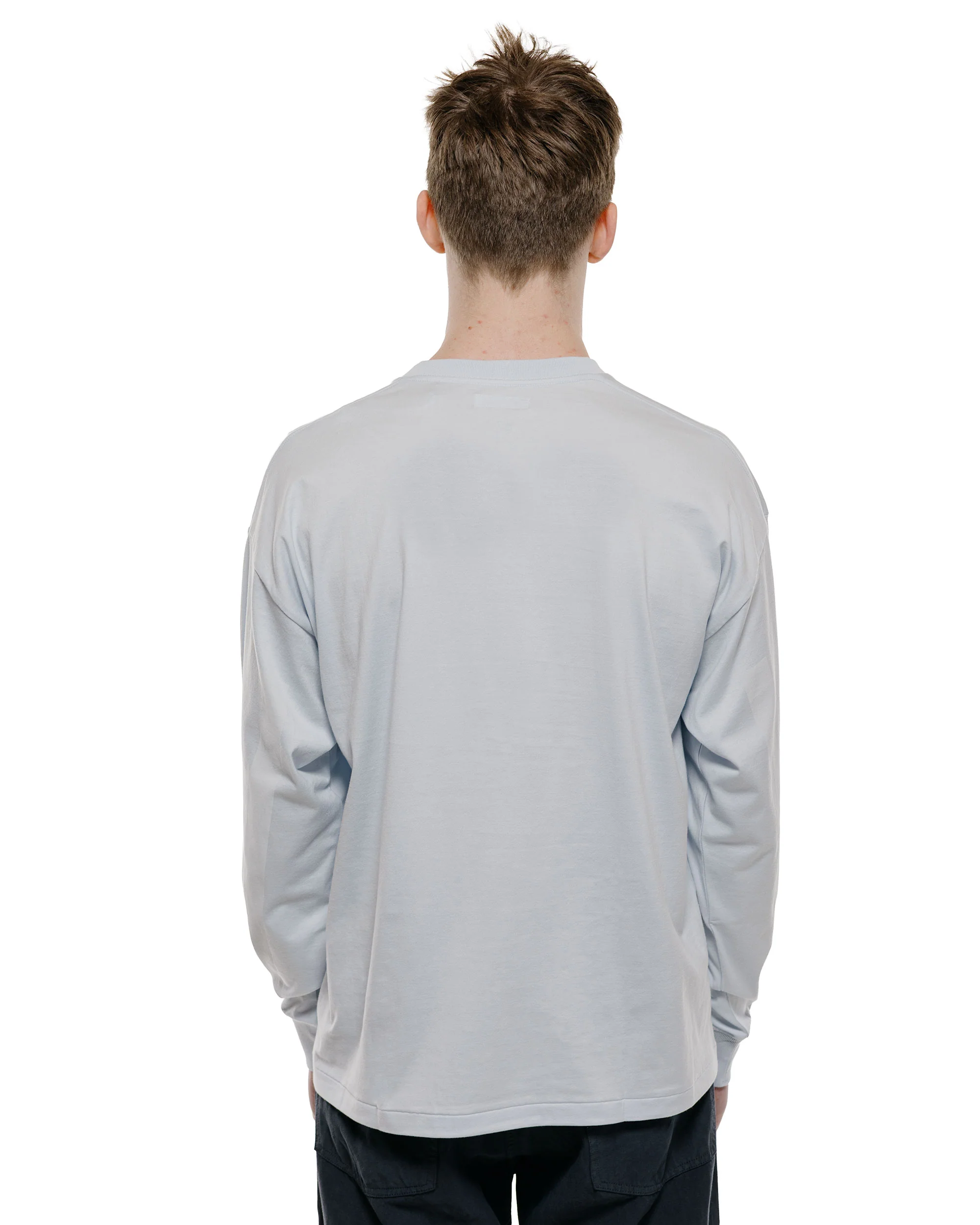Lady White Co. KAPTAIN SUNSHINE L/S Stripe T-Shirt Baby Blue - Image 3