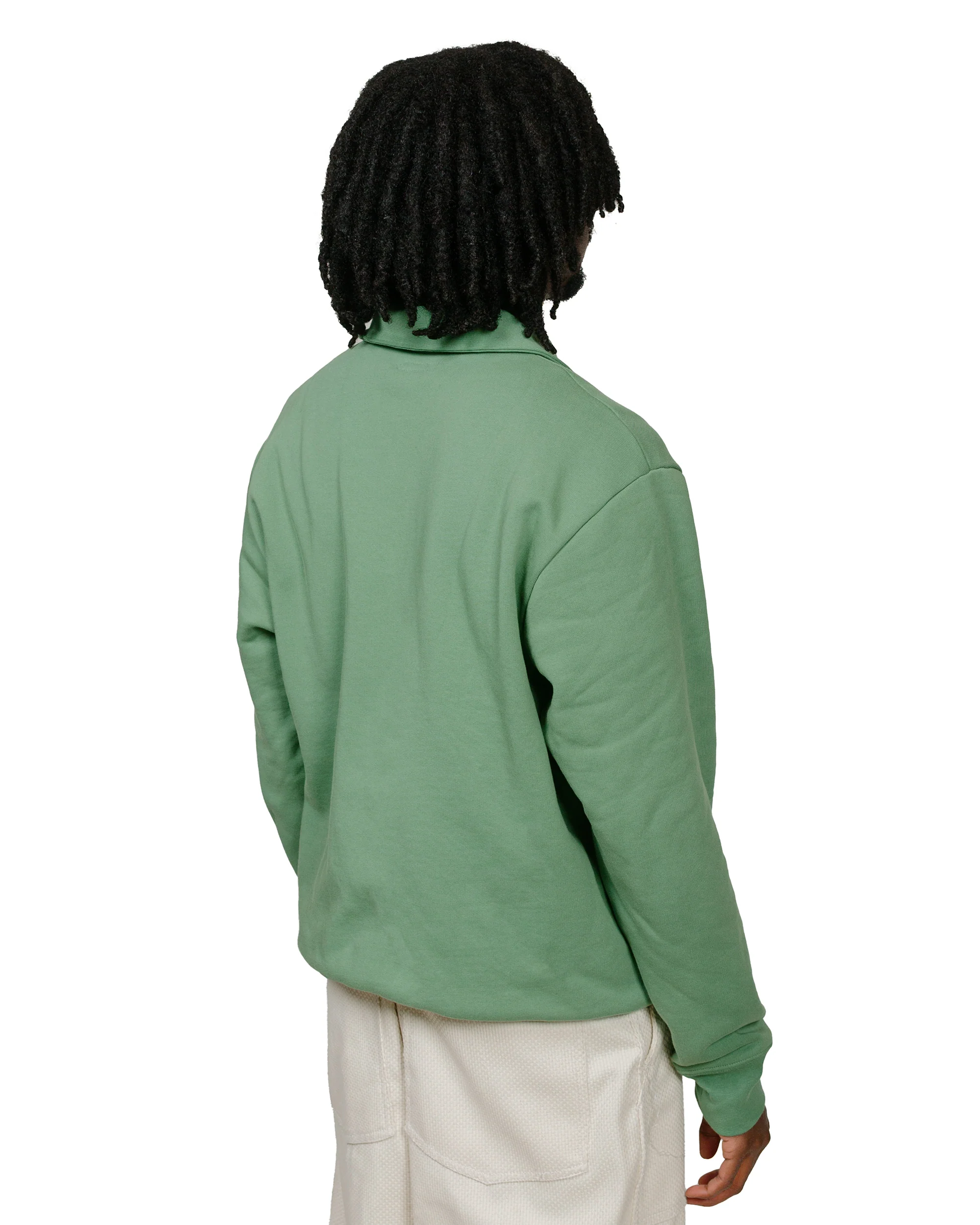Lady White Co. Lost & Found Quarter Zip Sweatshirt Faded Green - Image 3