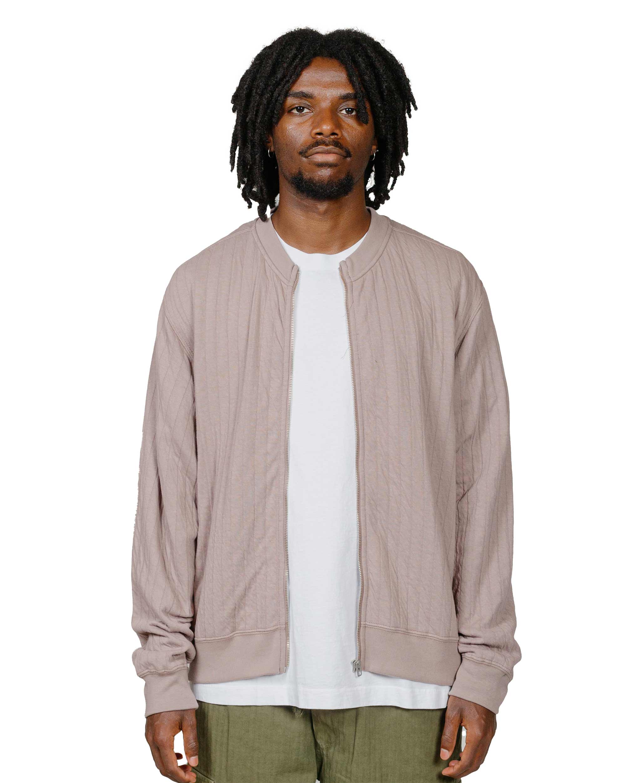 Lady White Co. Quilted Zip Up Pale Purple - Image 2