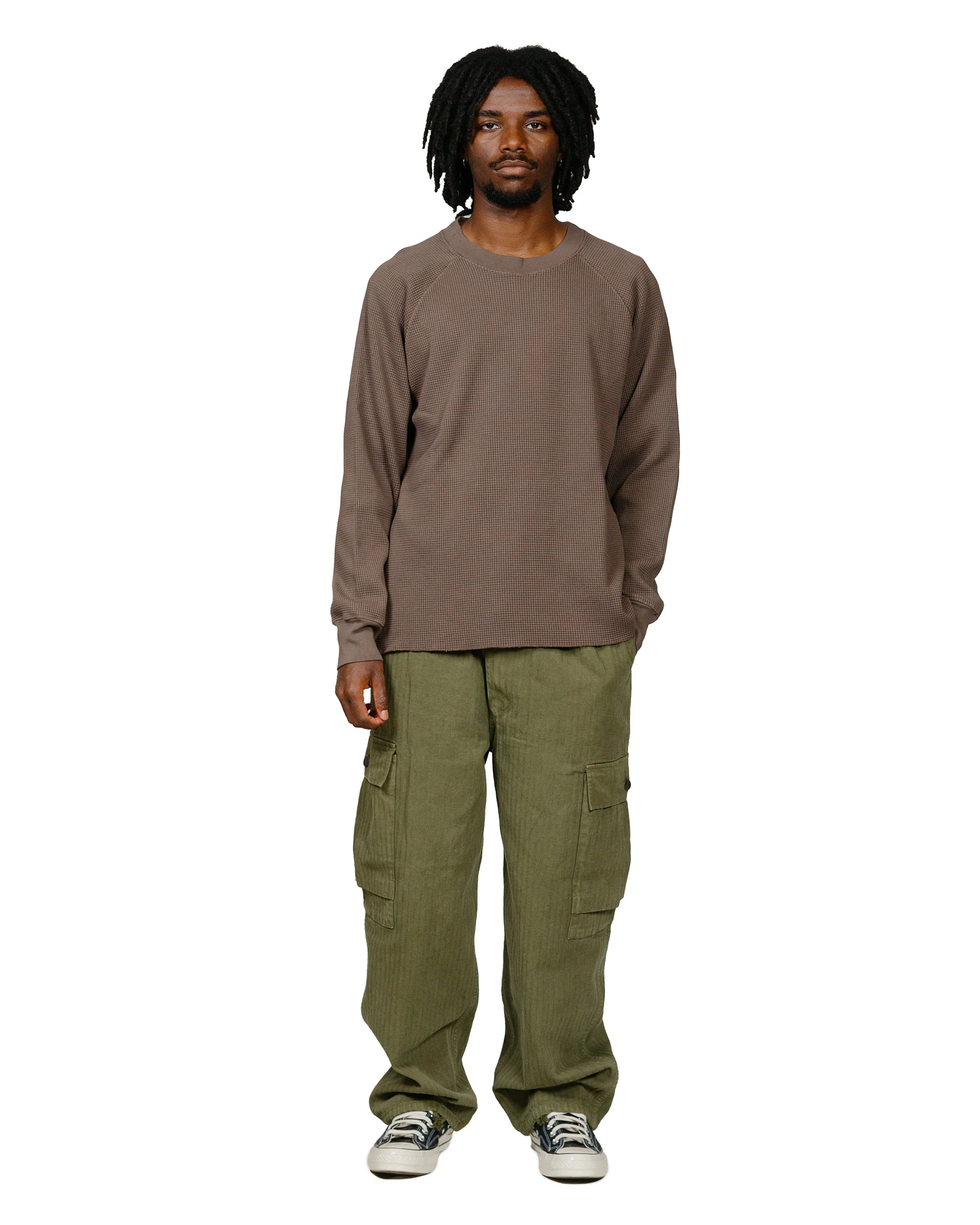 Lady White Co. Raglan Thermal Deep Cement - Image 4