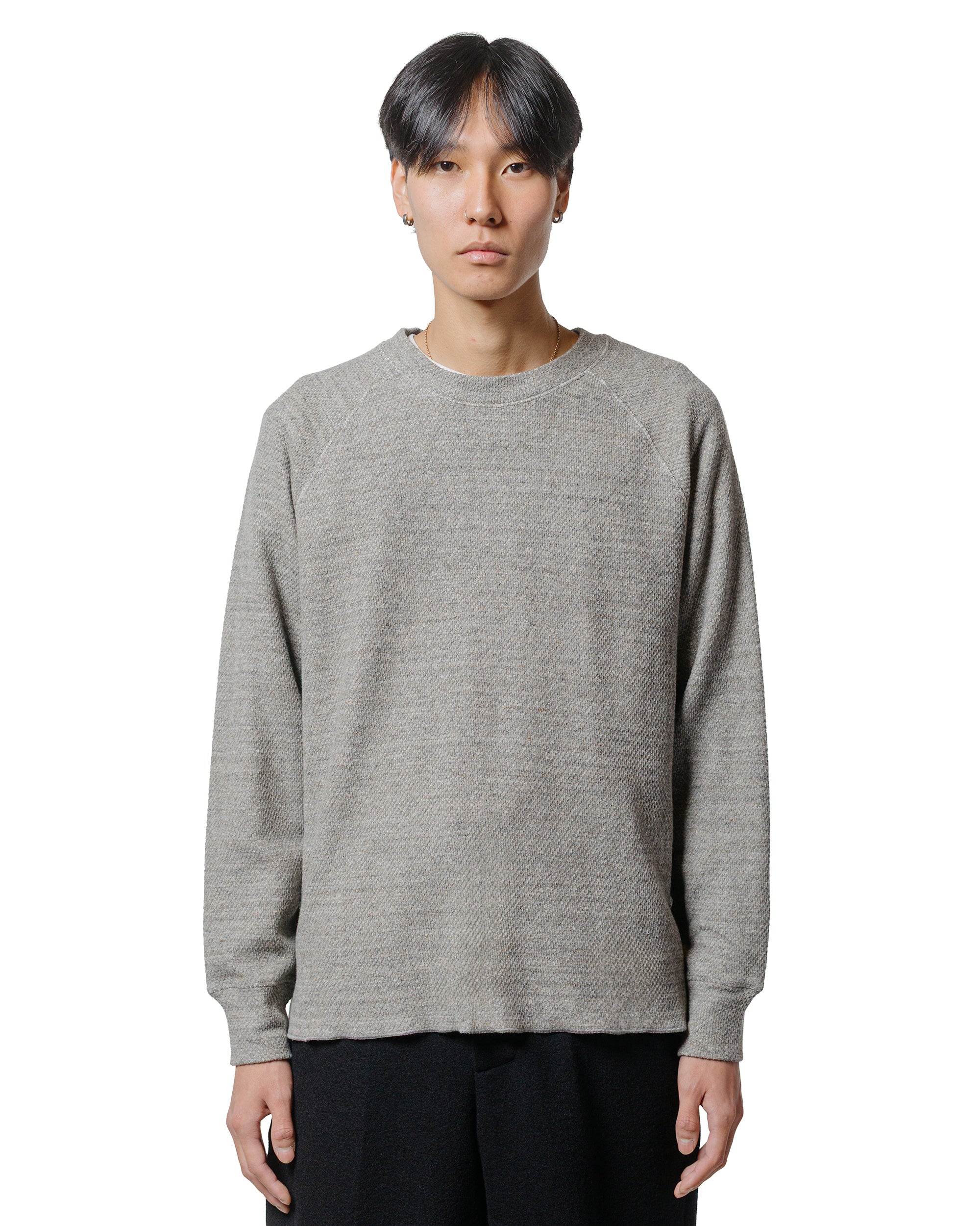 Lady White Co. Raglan Thermal Grey Melange - Image 2