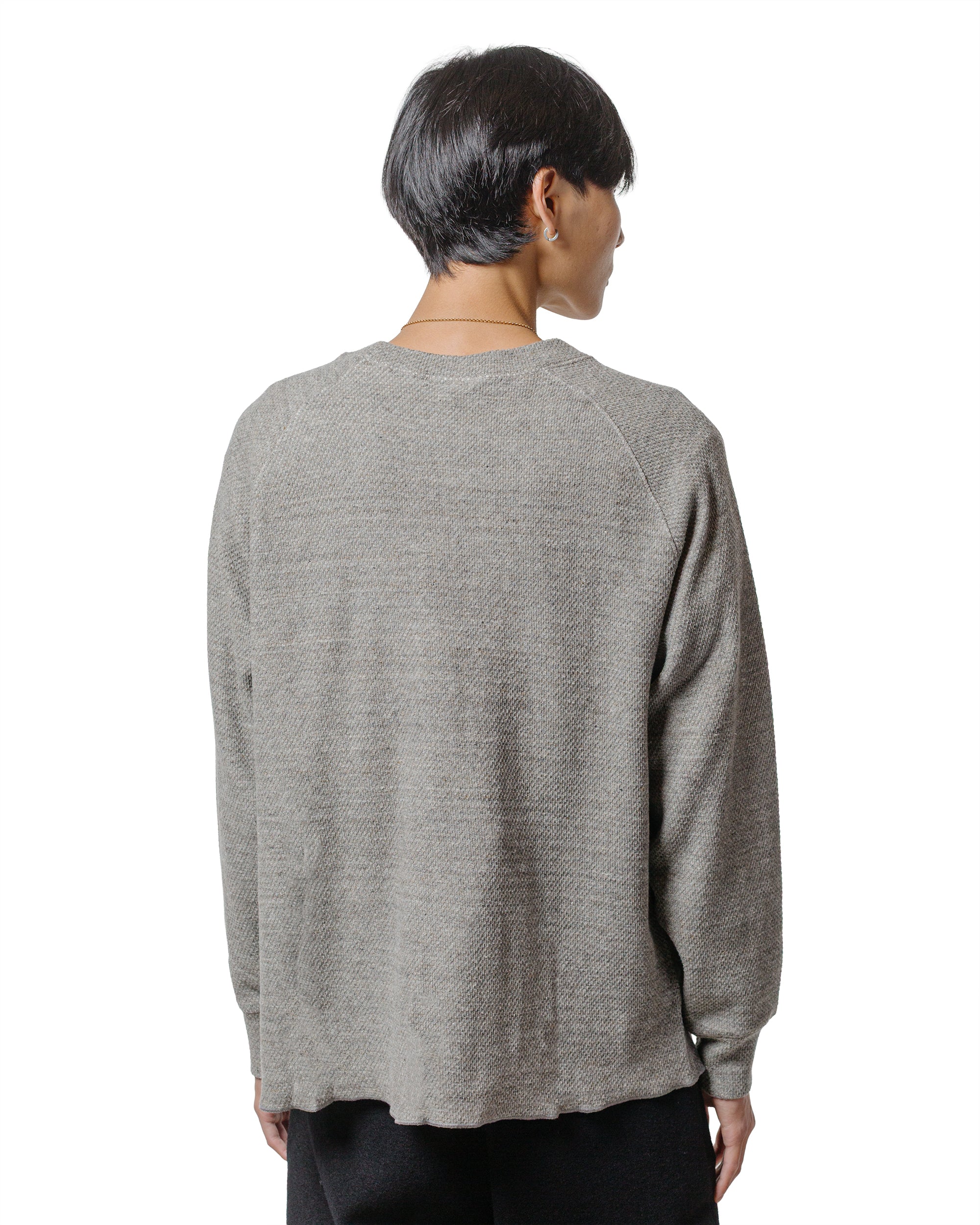 Lady White Co. Raglan Thermal Grey Melange - Image 3
