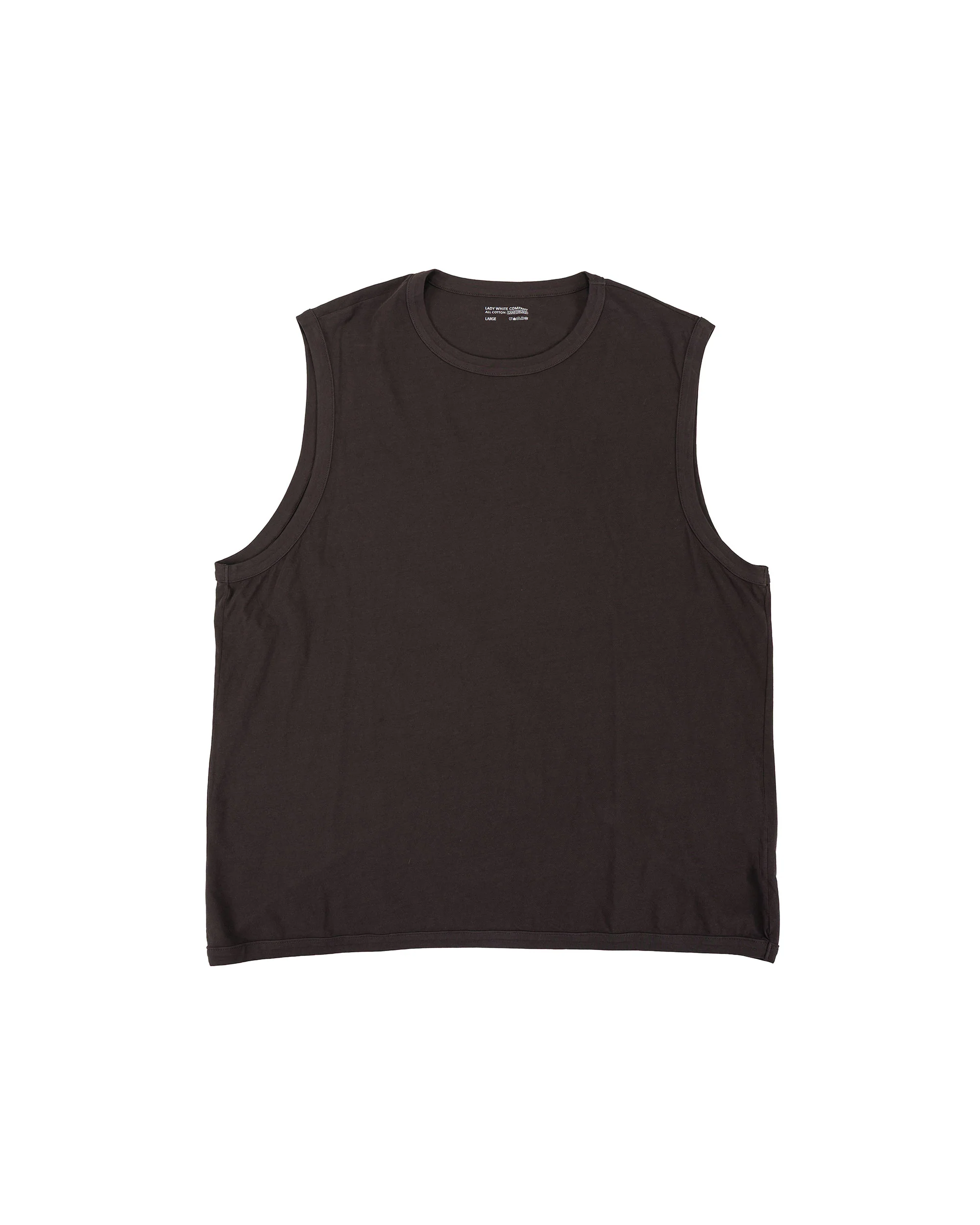 Lady White Co. Sleeveless T-Shirt Tire Black