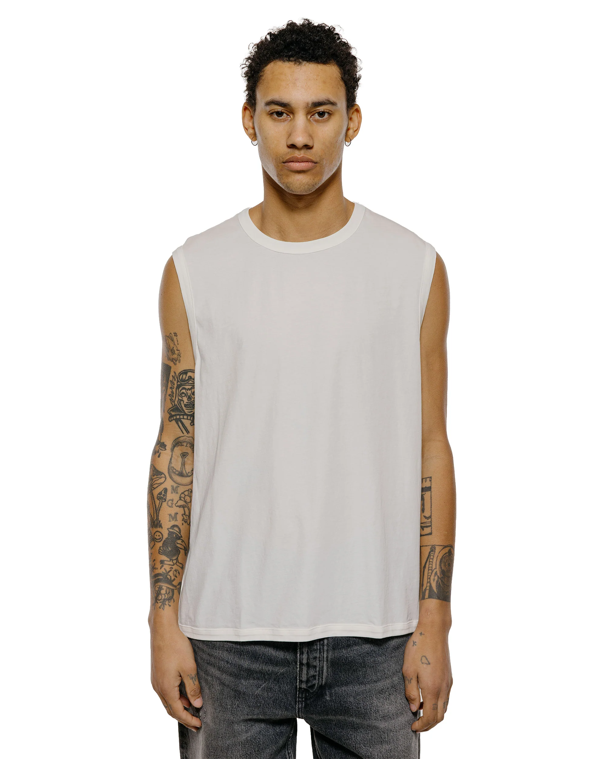 Lady White Co. Sleeveless T-Shirt White - Image 2