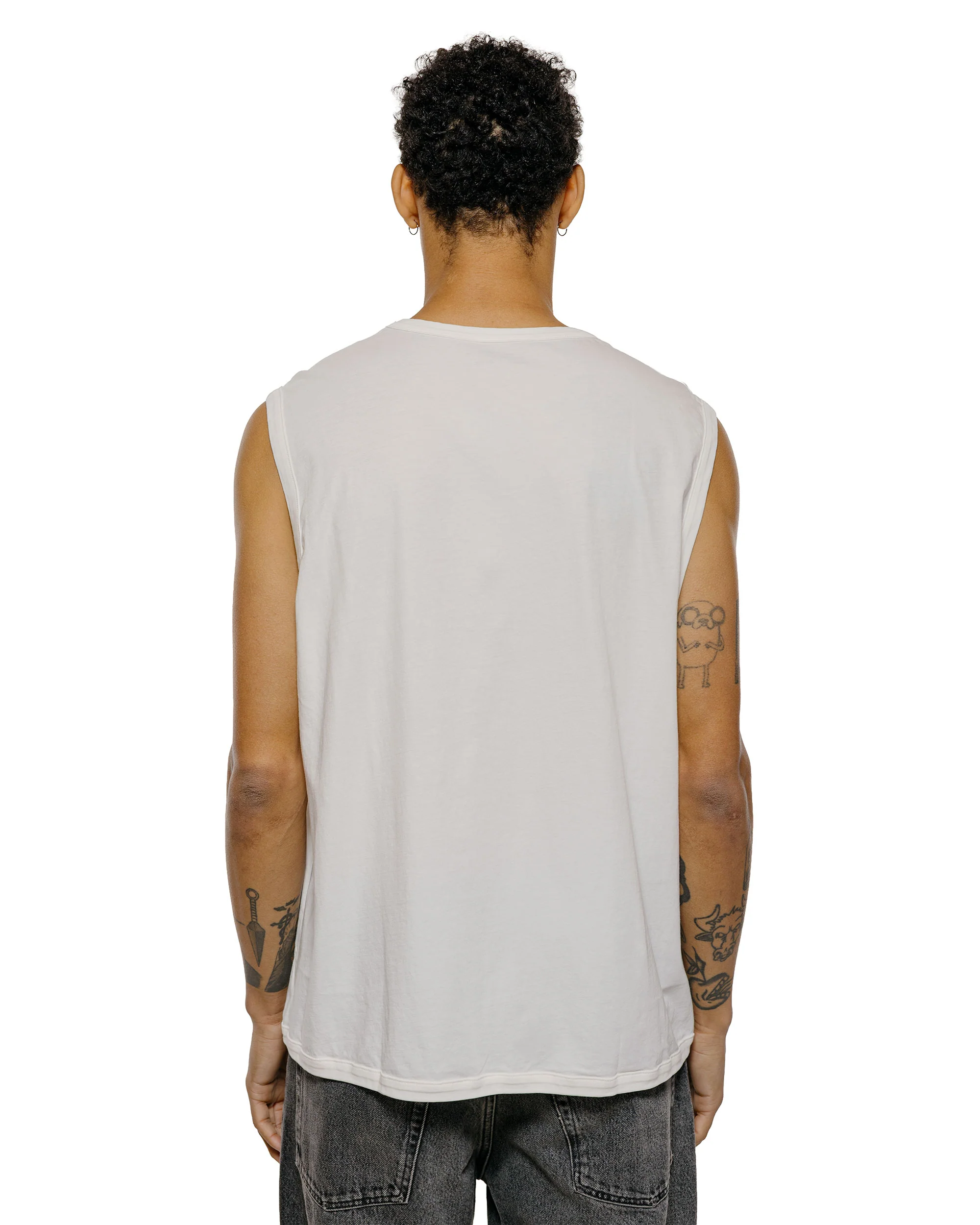 Lady White Co. Sleeveless T-Shirt White - Image 3