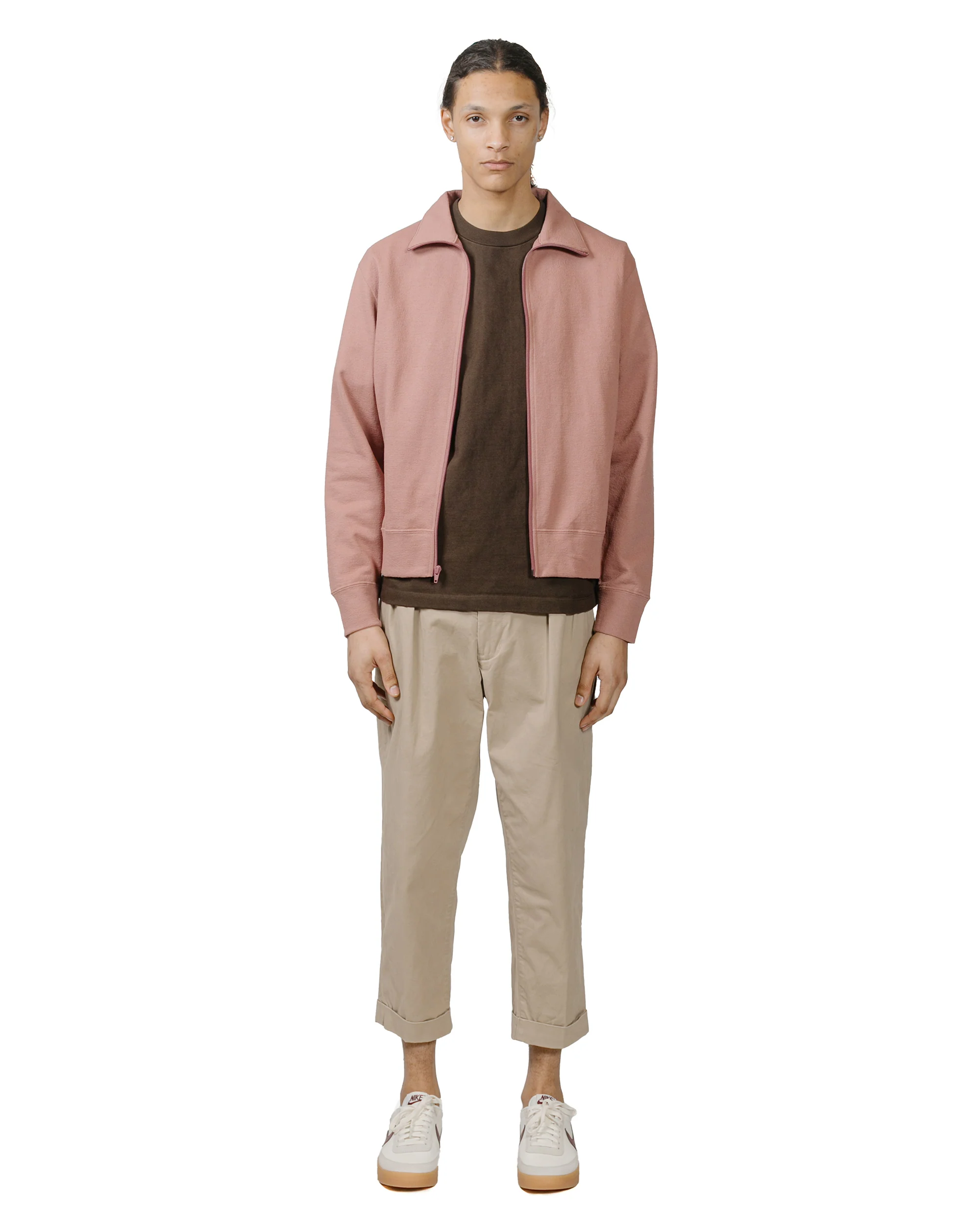 Lady White Co. Textured Full Zip Deep Mauve - Image 4