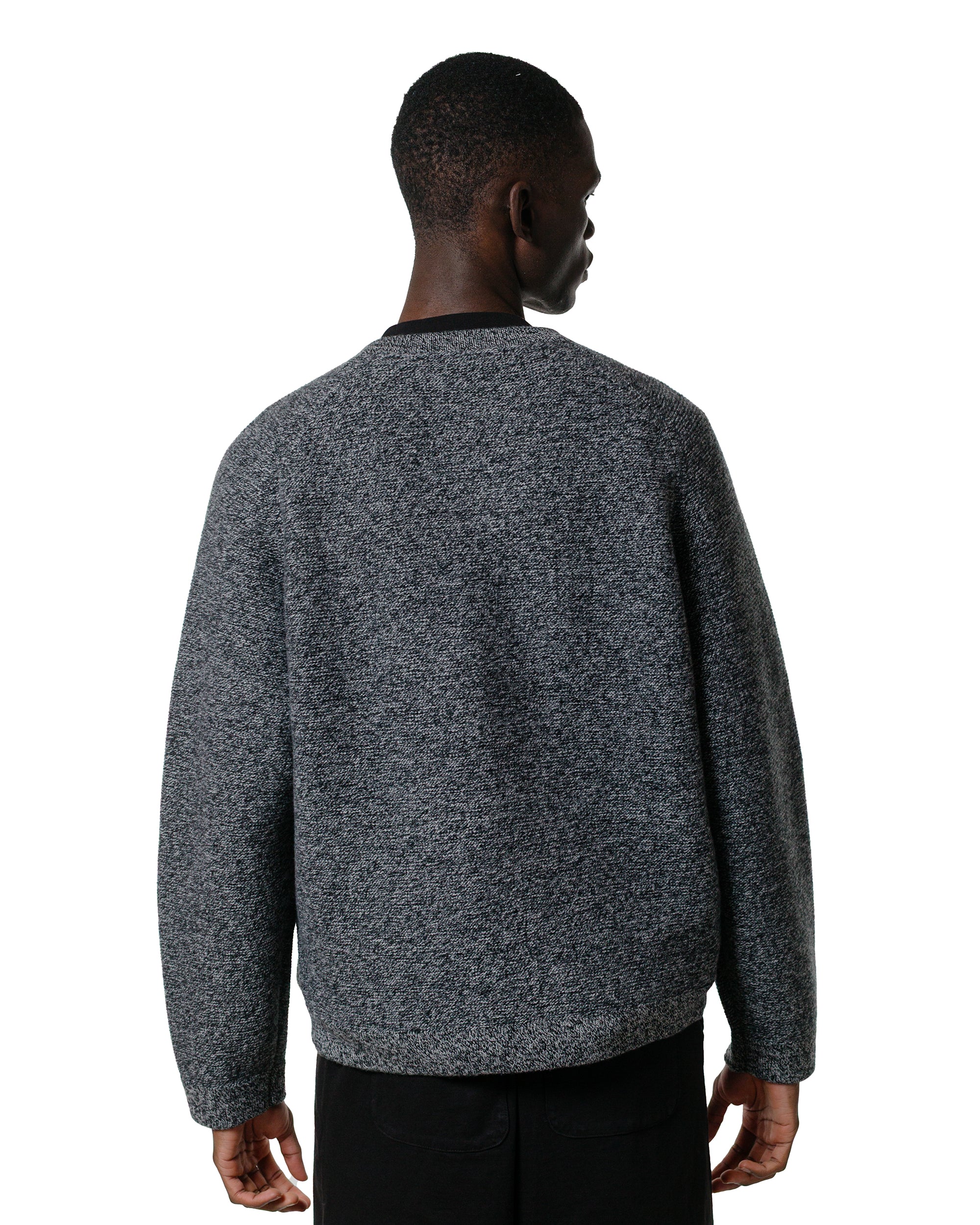 Lady White Co. Wool Link Zip Cardigan Black Twist - Image 3
