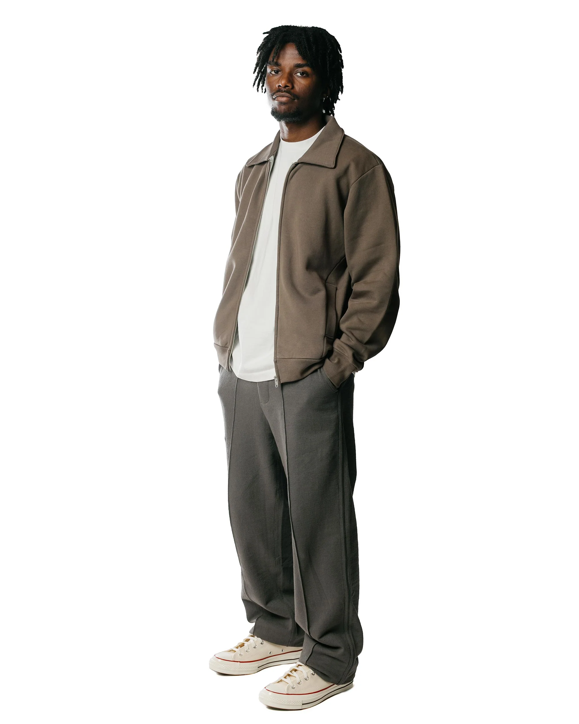 Lady White Co. Zip Sweat Jacket Deep Cement - Image 4