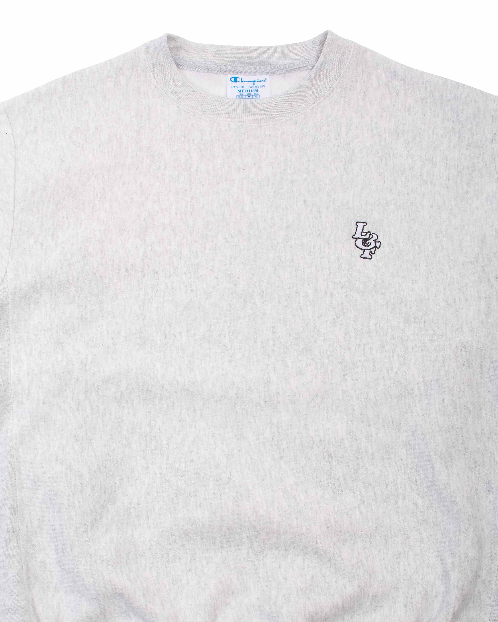 Lost & Found Reverse Weave Crewneck Silver Grey - Image 5