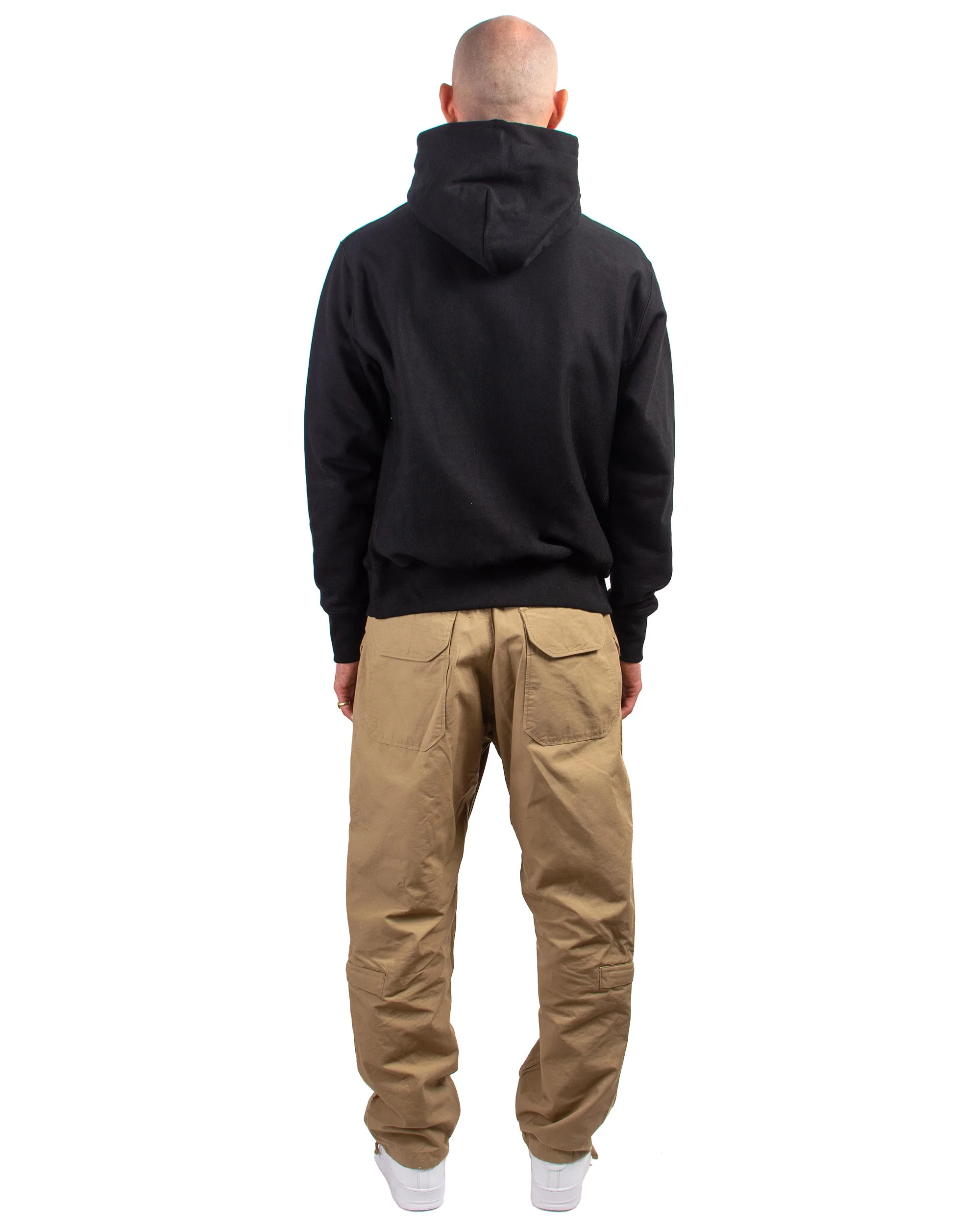 Lost & Found Reverse Weave Hoodie Black - Image 3
